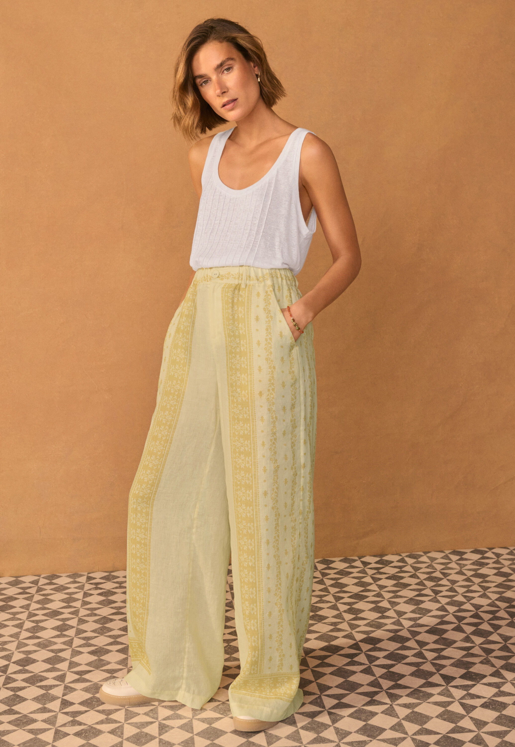 Printed trousers