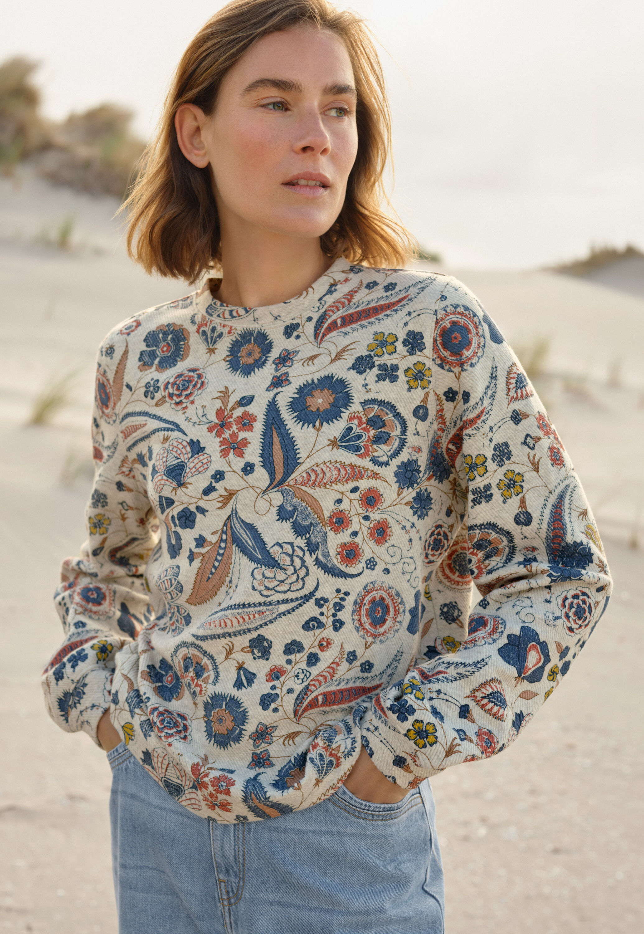 Printed jersey sweatshirt