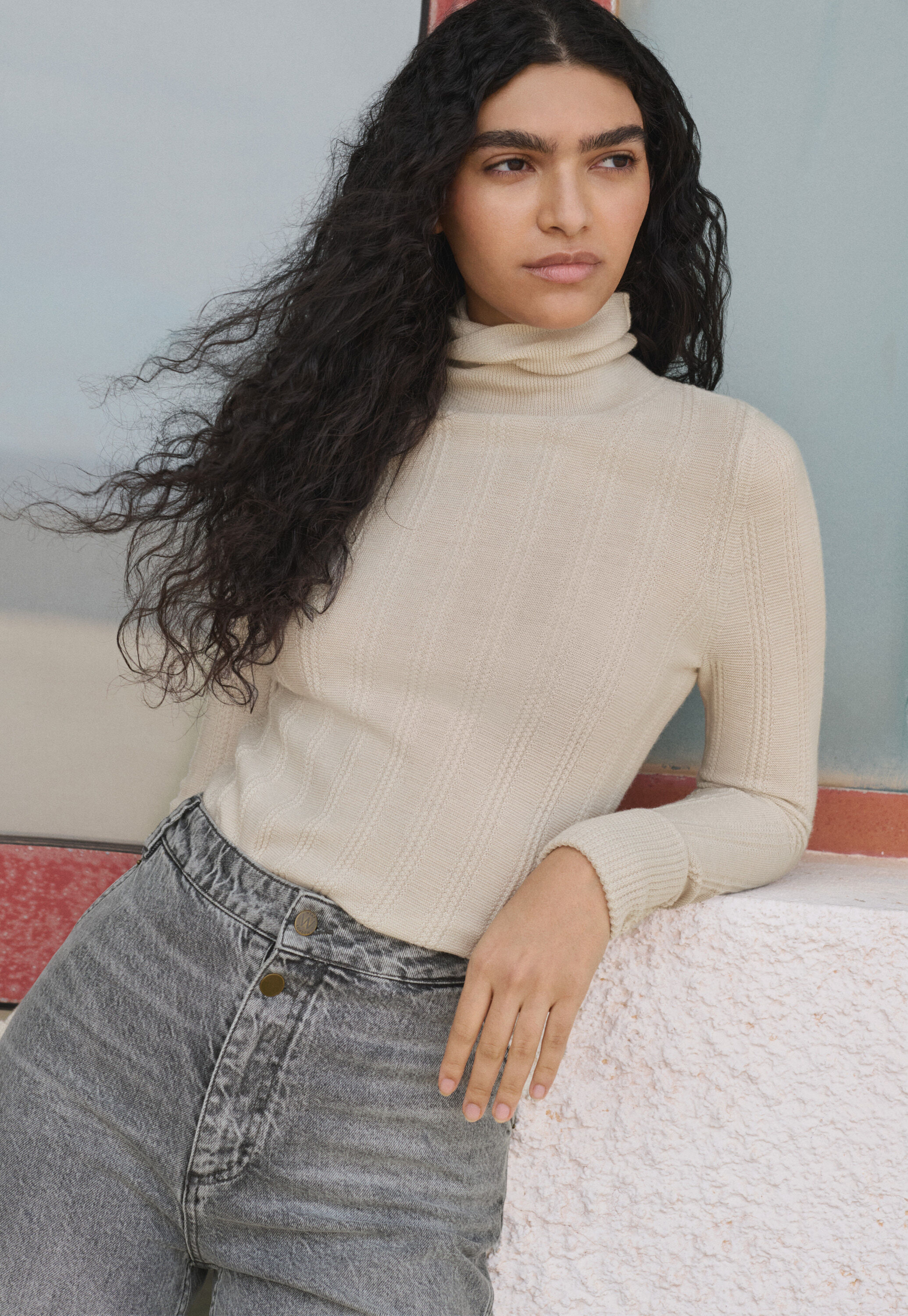 Roll-neck sweater