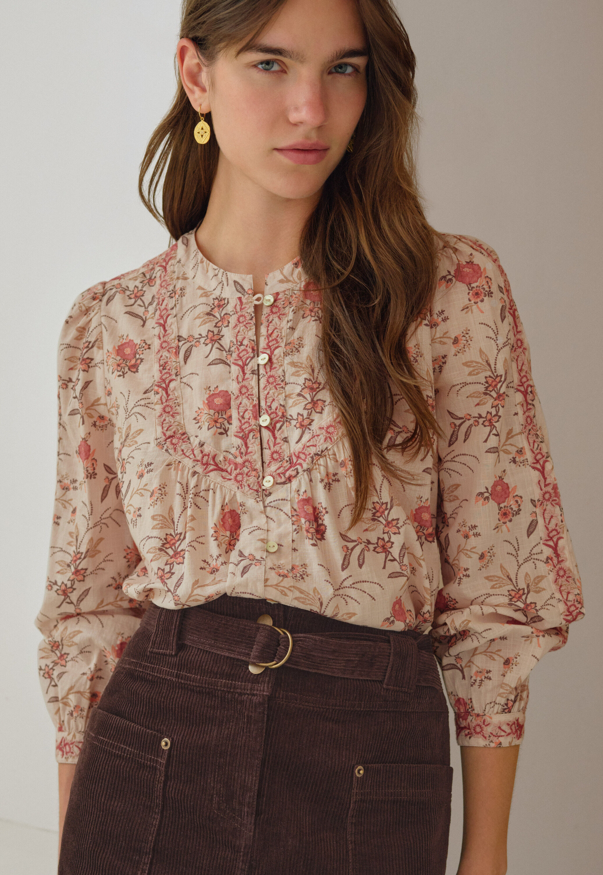Printed maxi-skirt