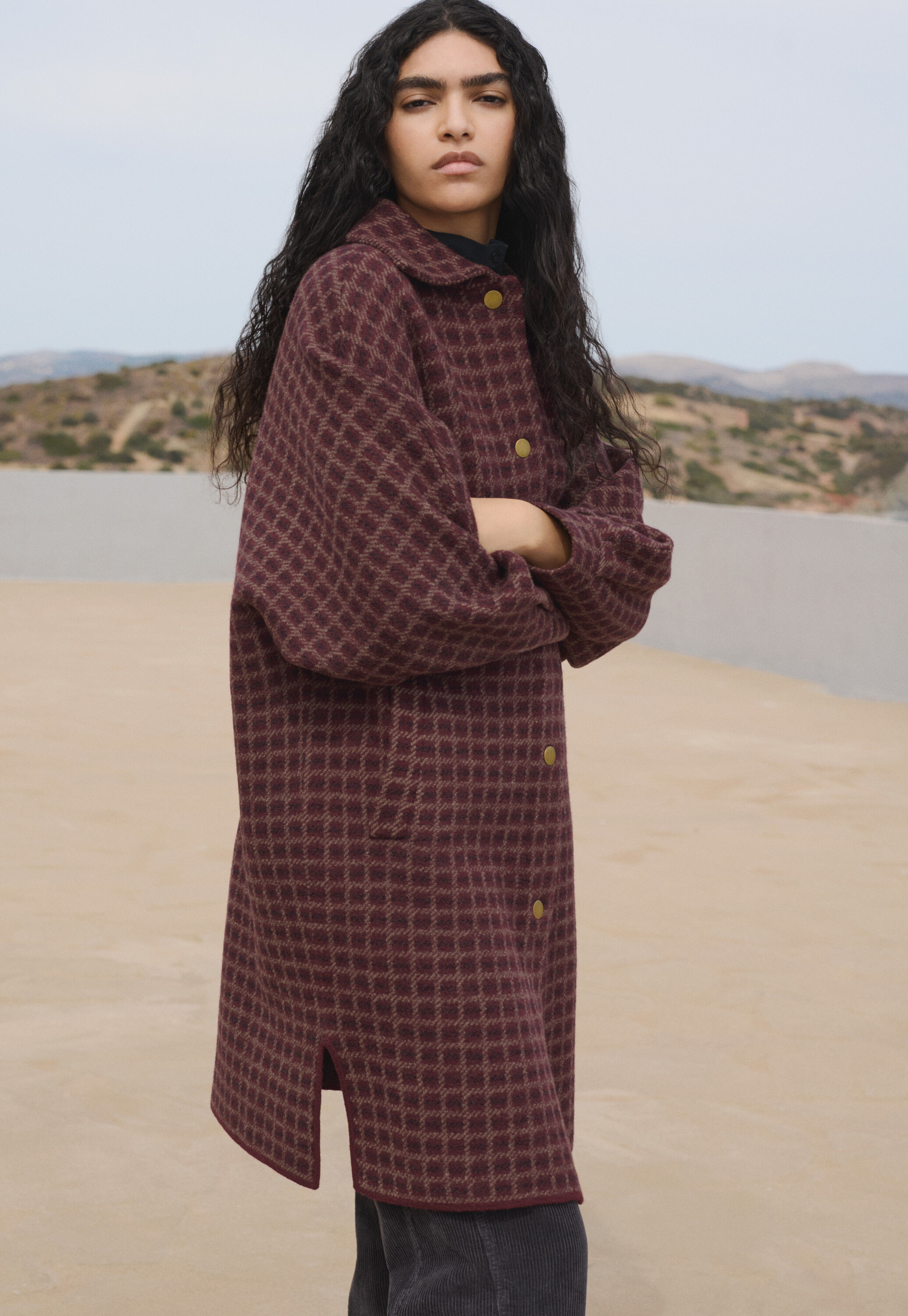Checked jacket