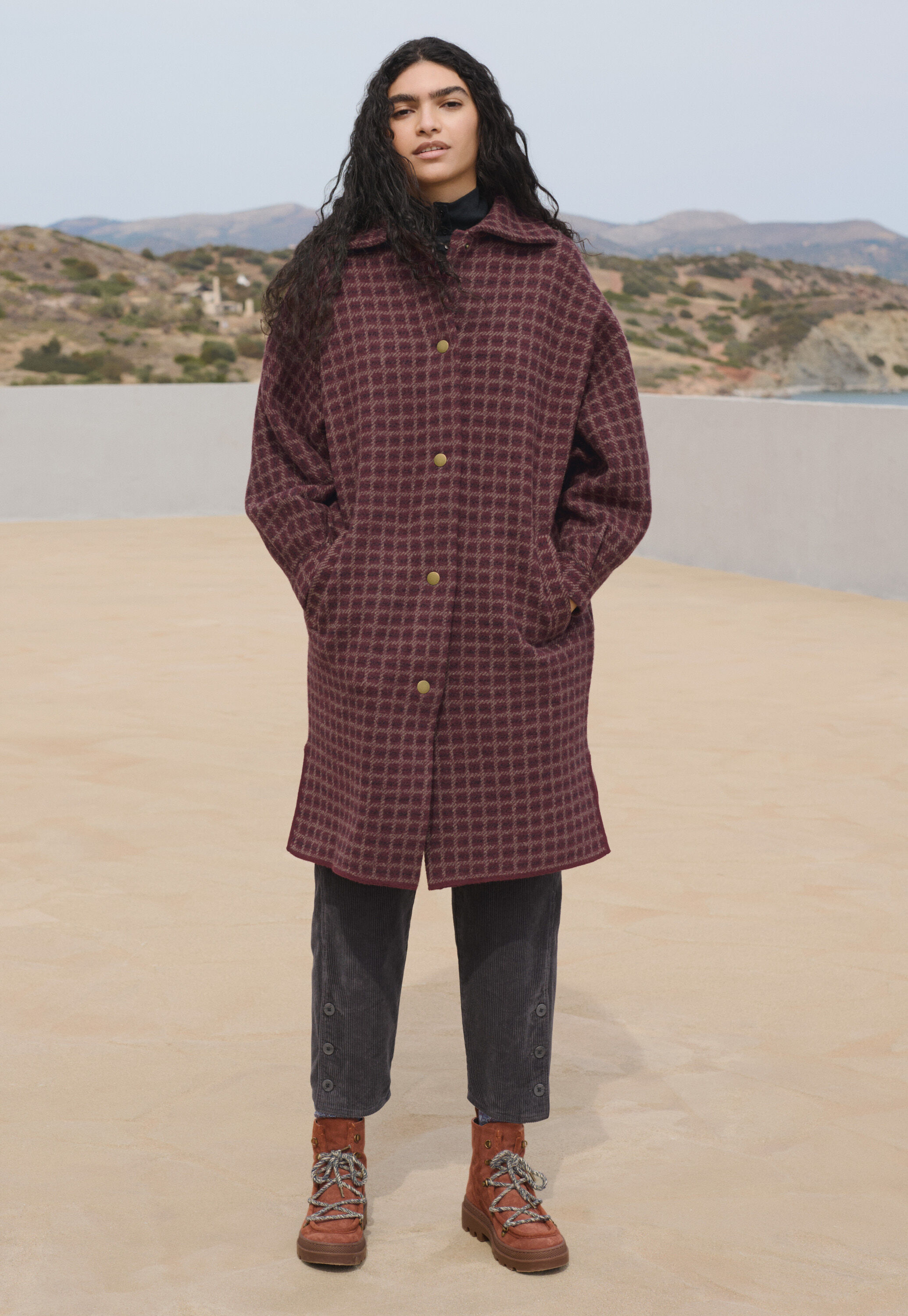 Checked jacket