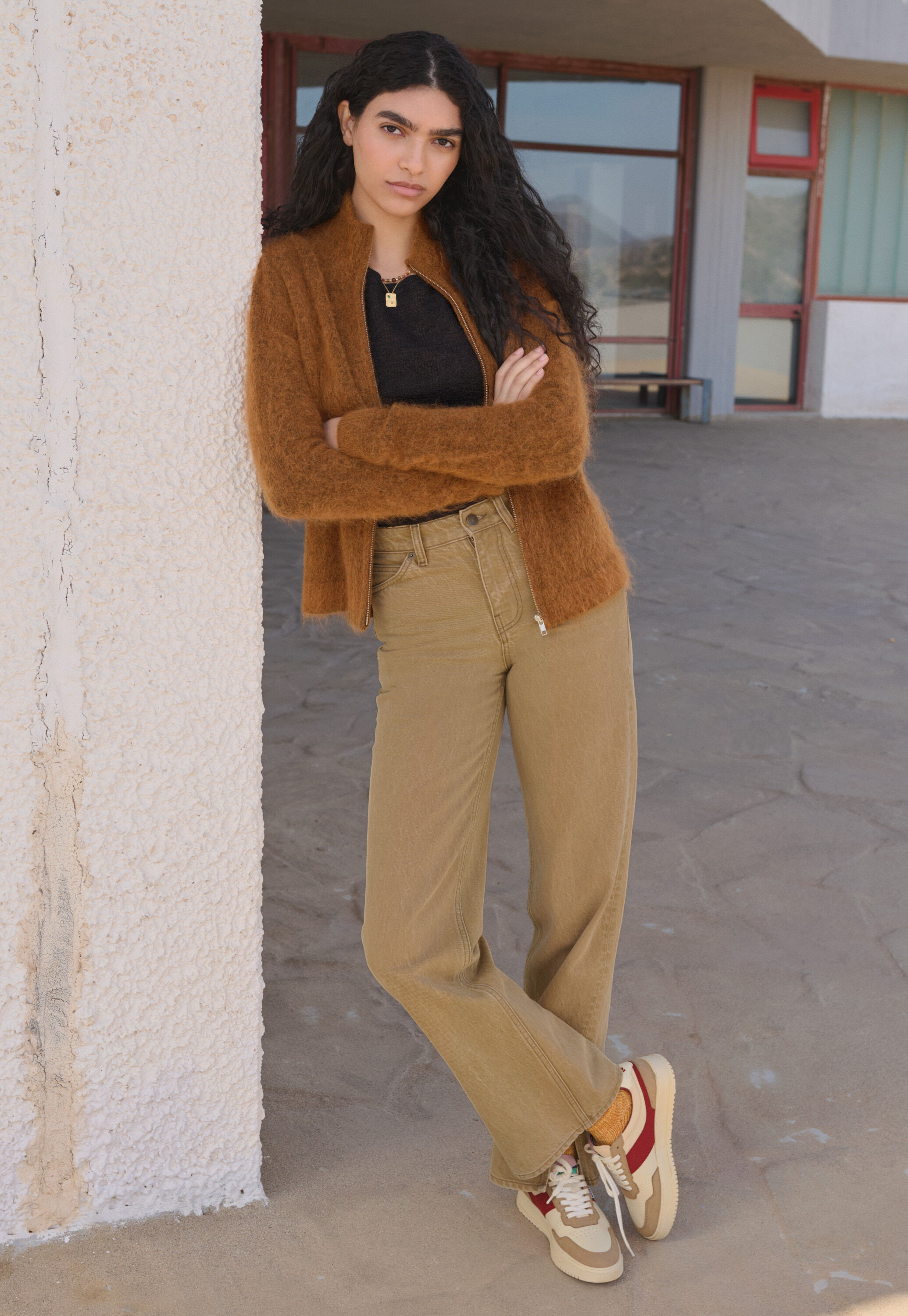 Zip-up sweater