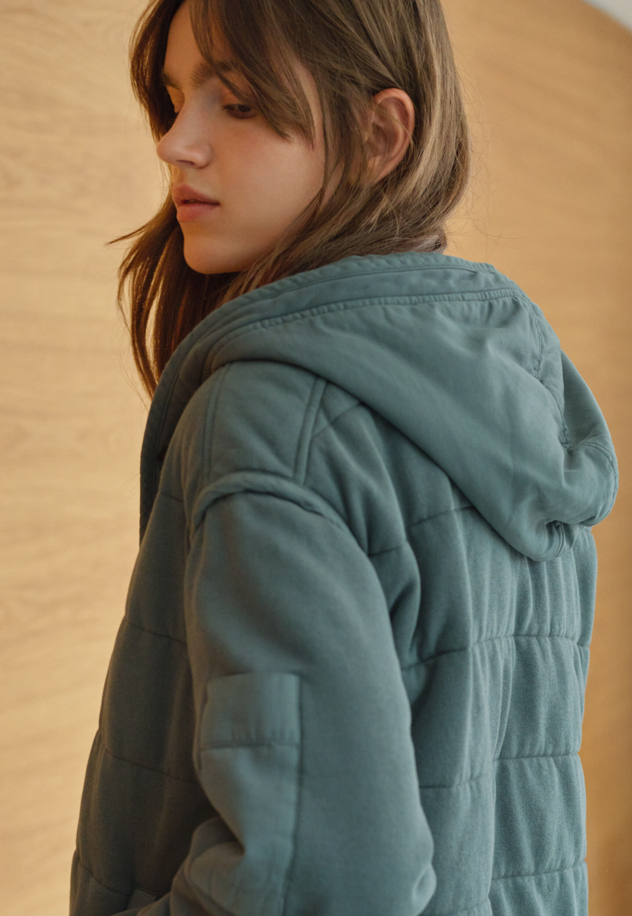 Reverse striped sweater