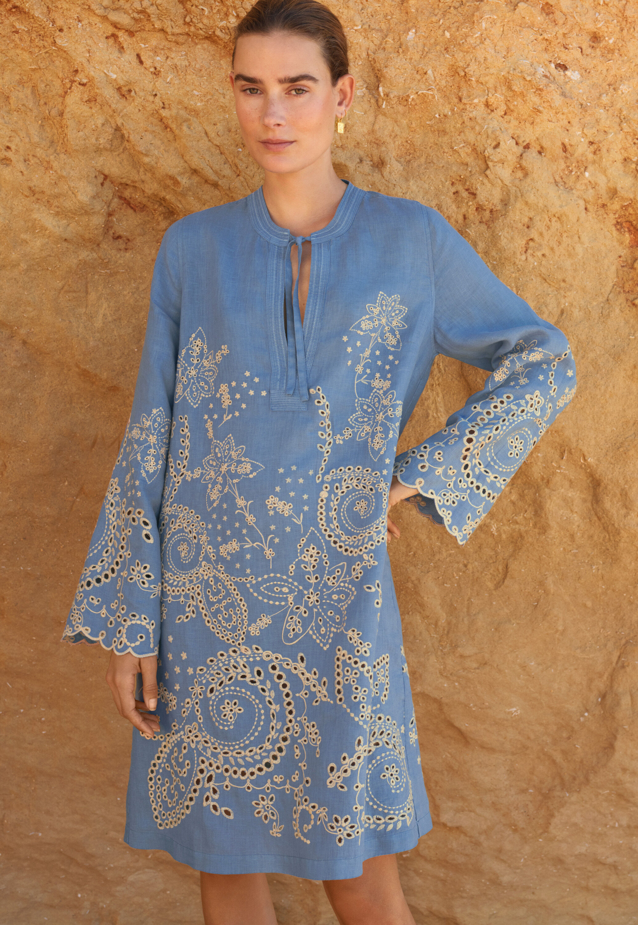 Cutwork dress