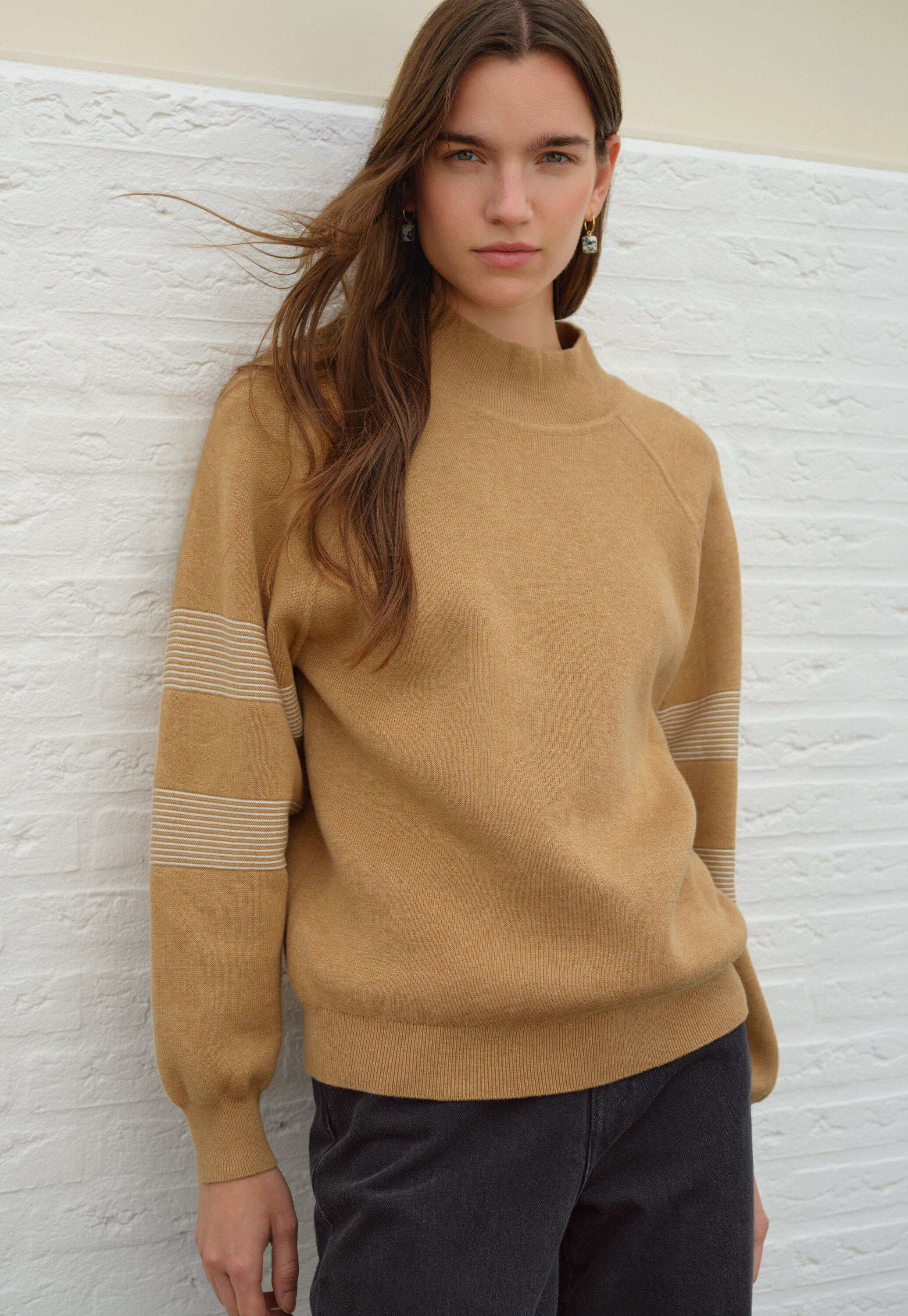 Waffle-stitch cardigan