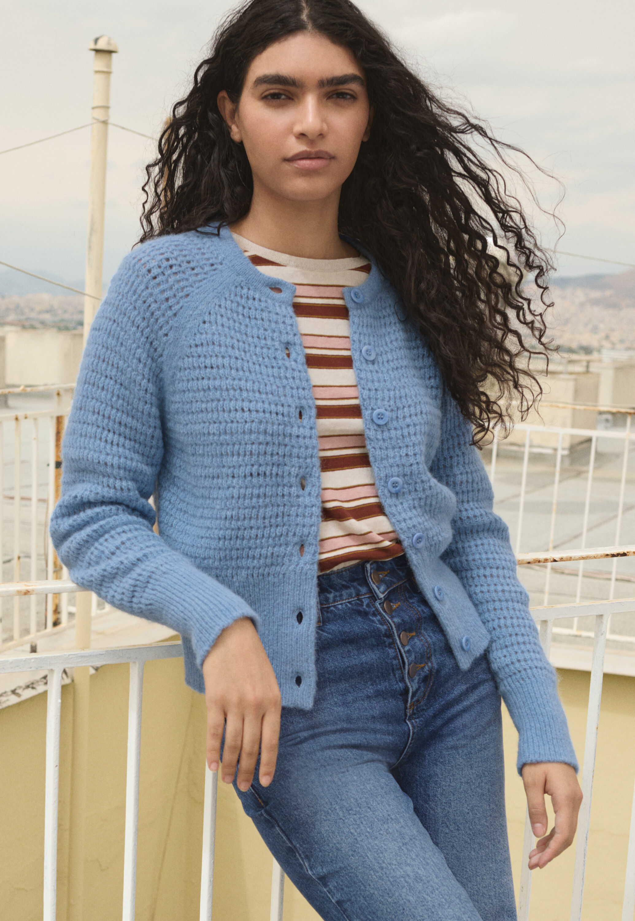 Button-through cardigan