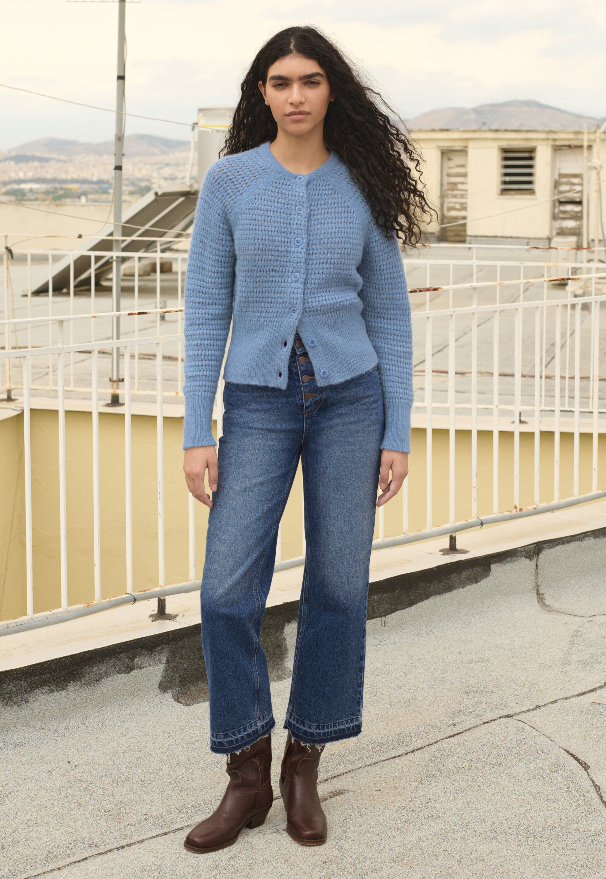 Button-through cardigan