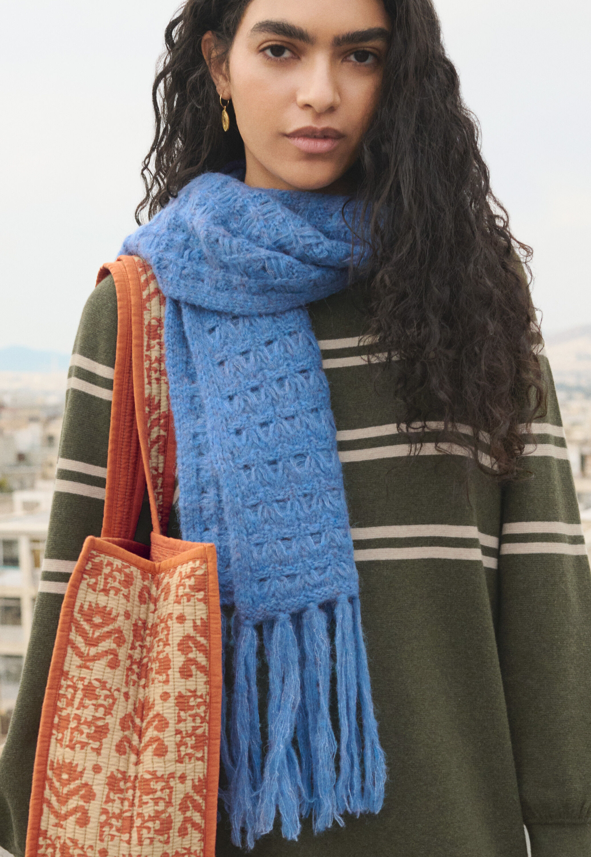 Crochet stitch scarf