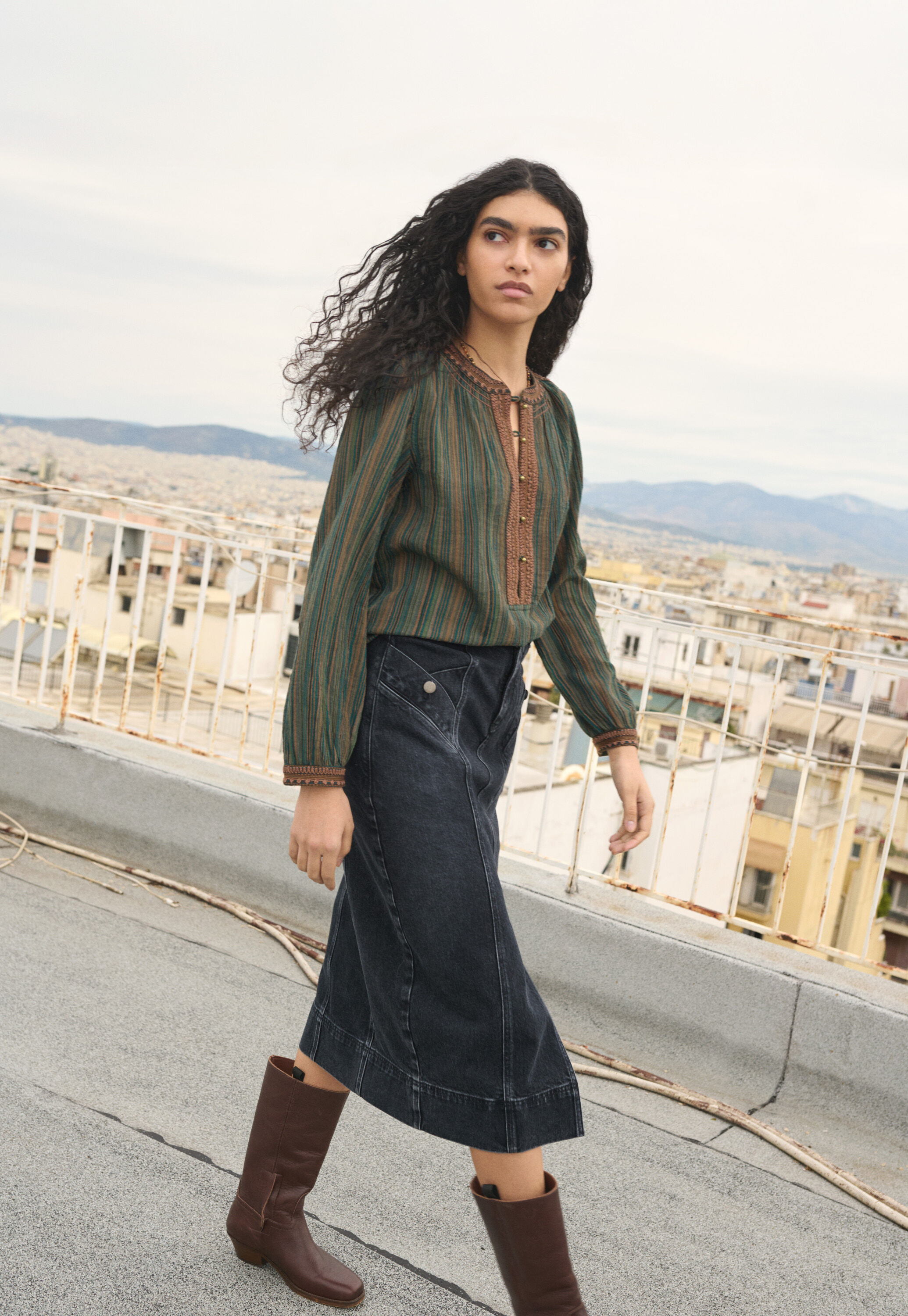 Denim skirt