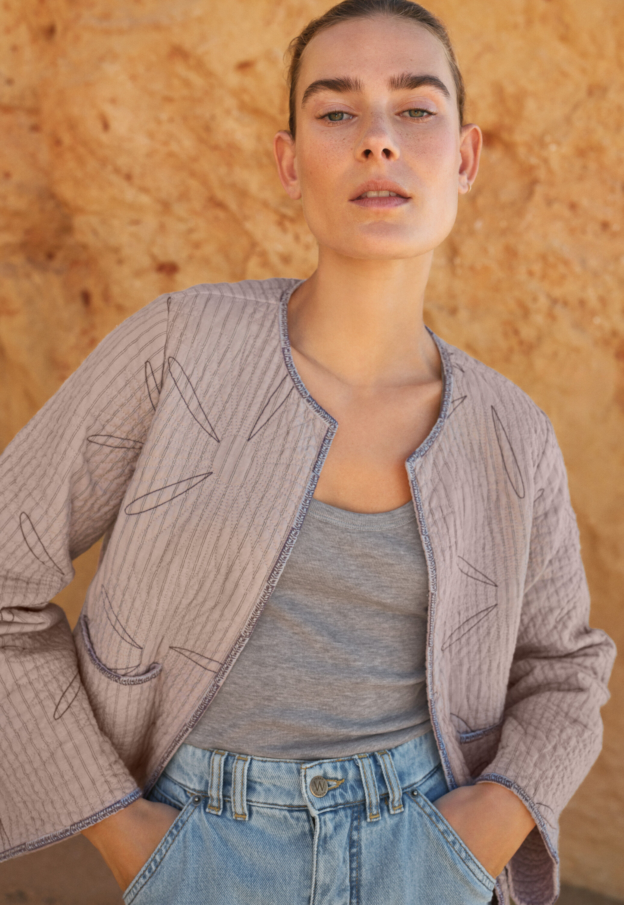 Daisy quilted jacket