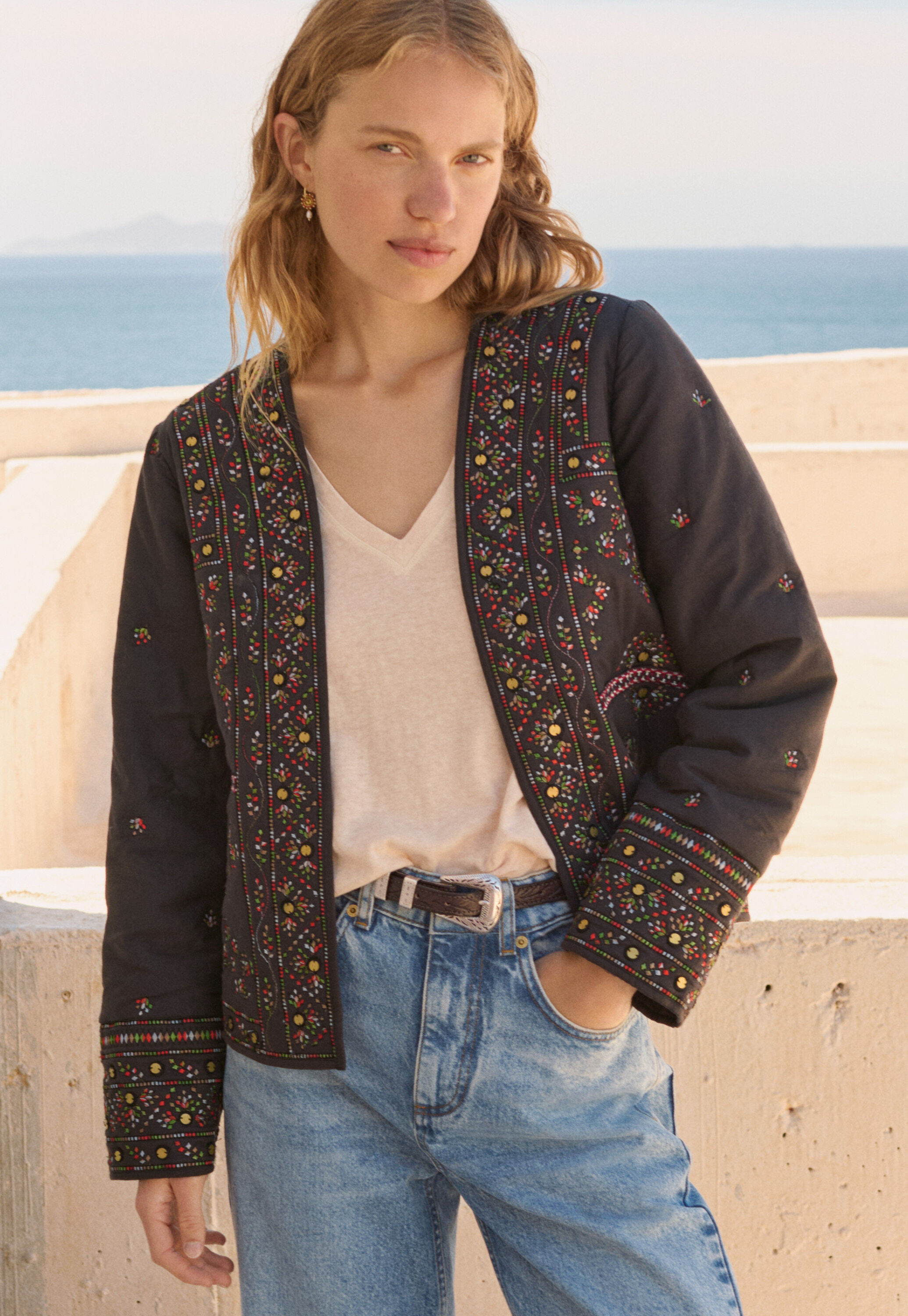 Quilted hoodie
