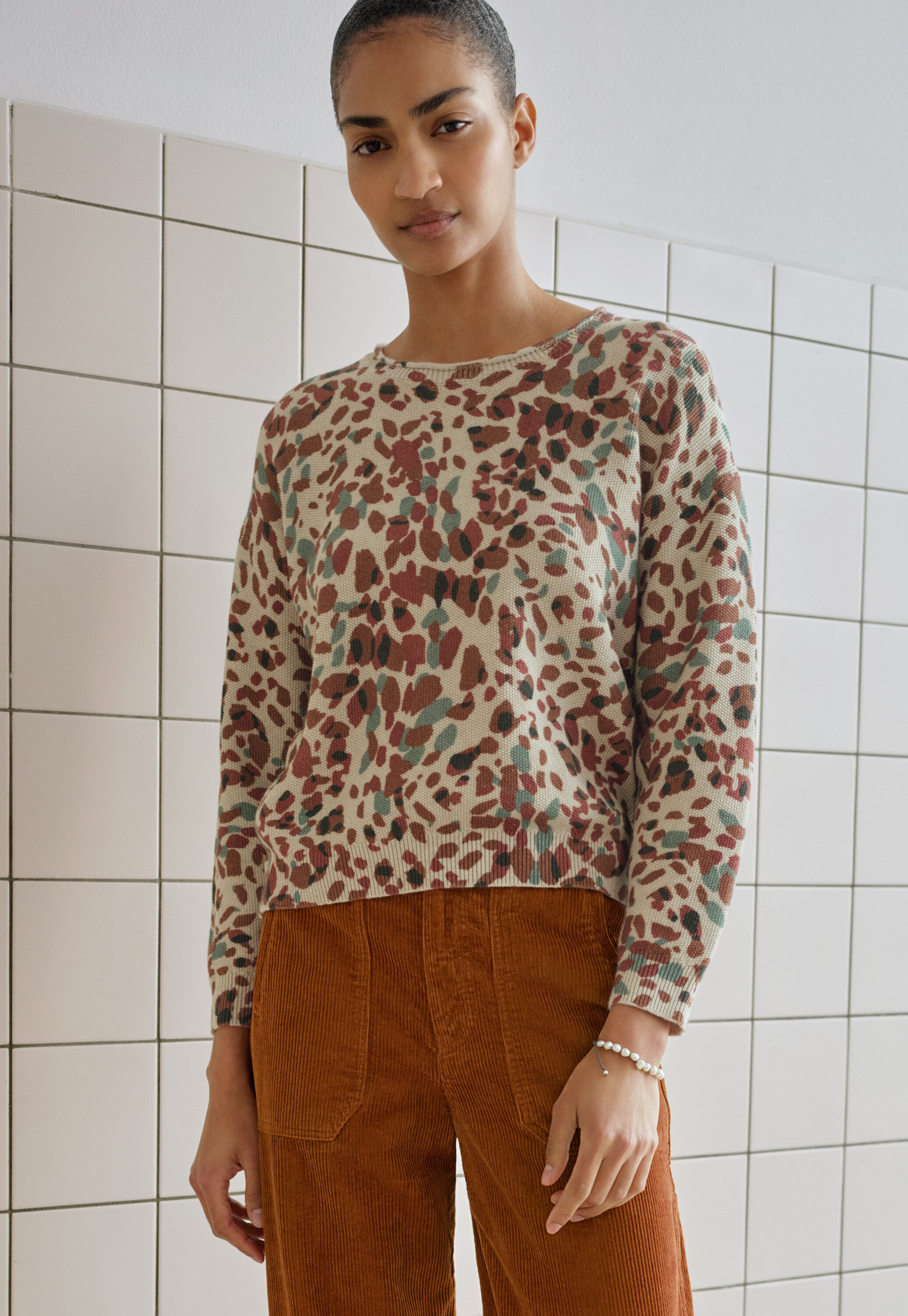 Printed maxi-skirt