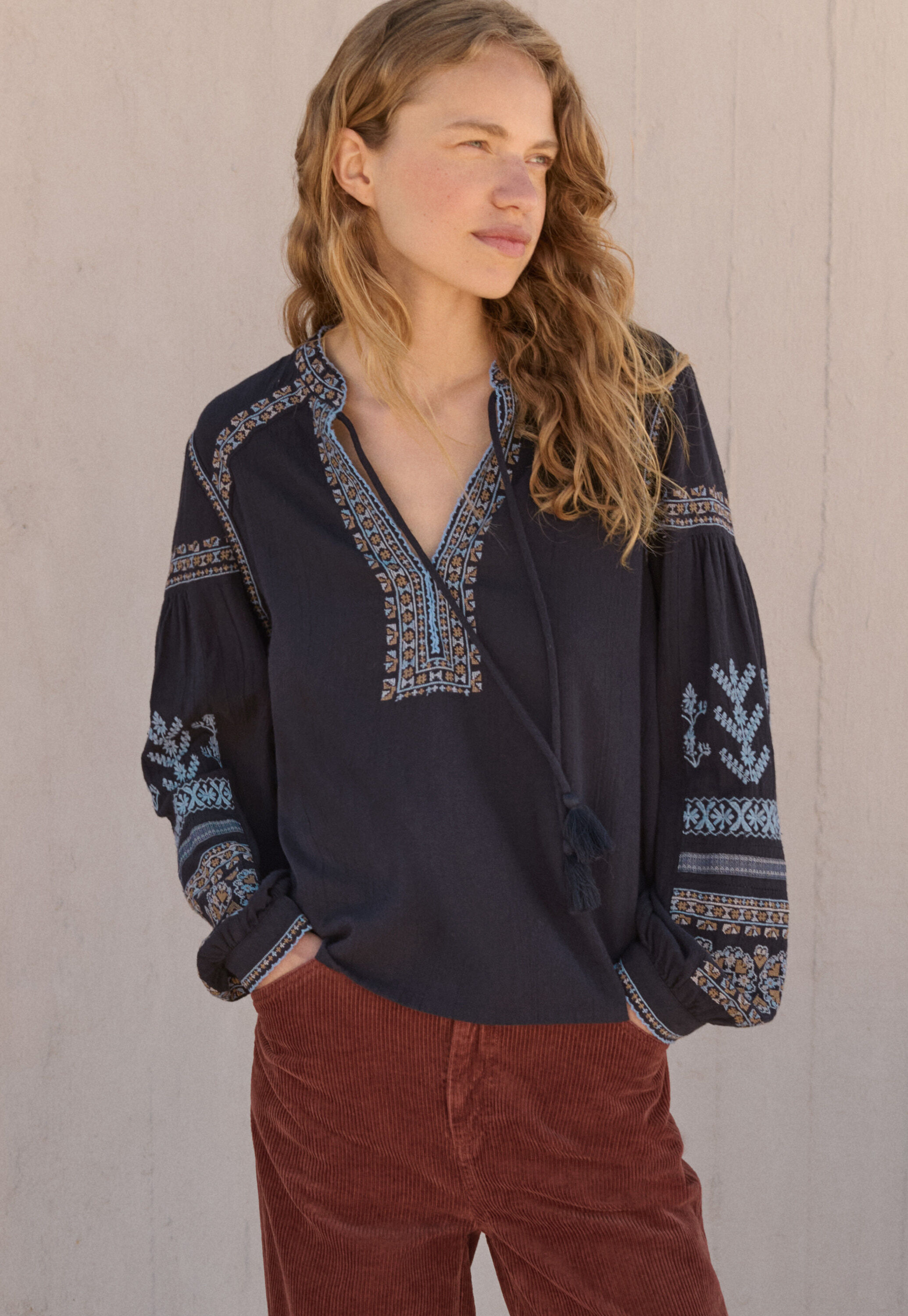 Embroidered blouse