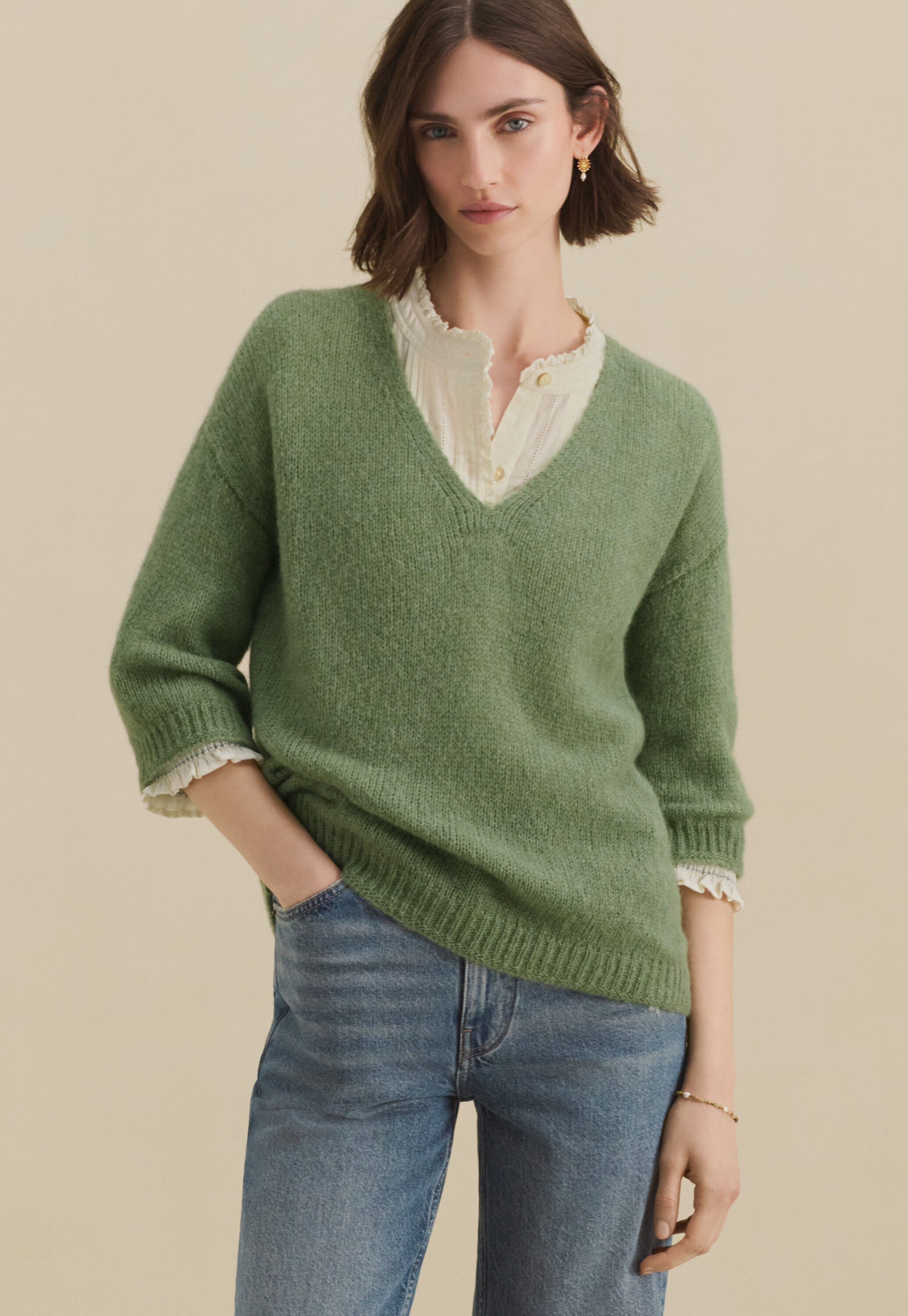 Pintuck blouse