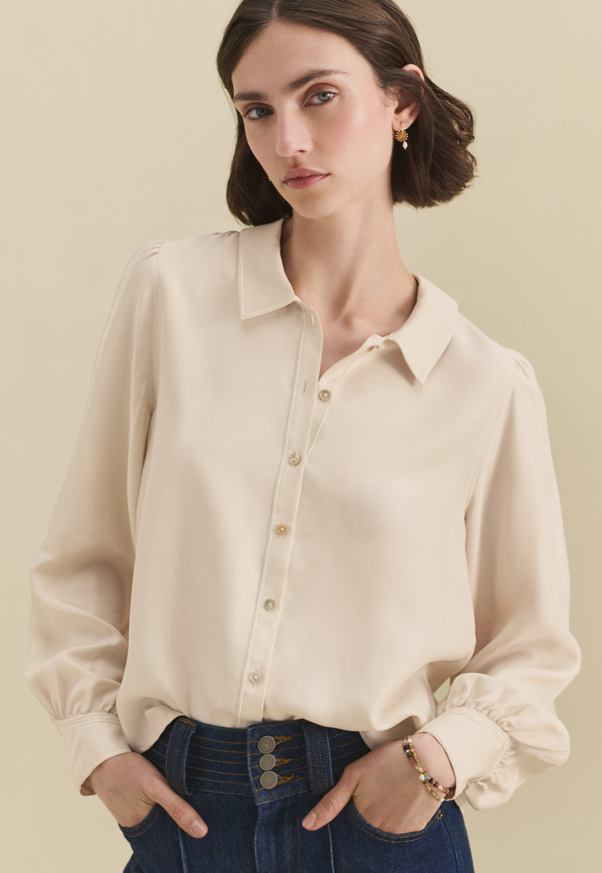 Pintuck blouse