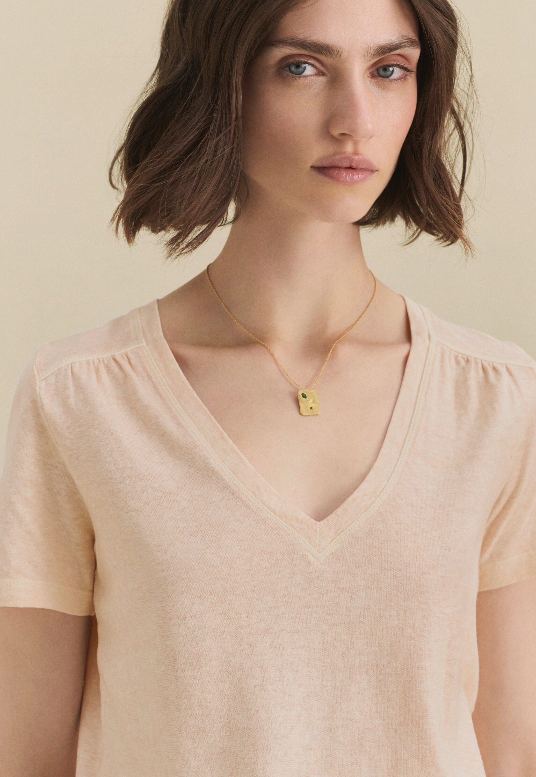 V-neck top