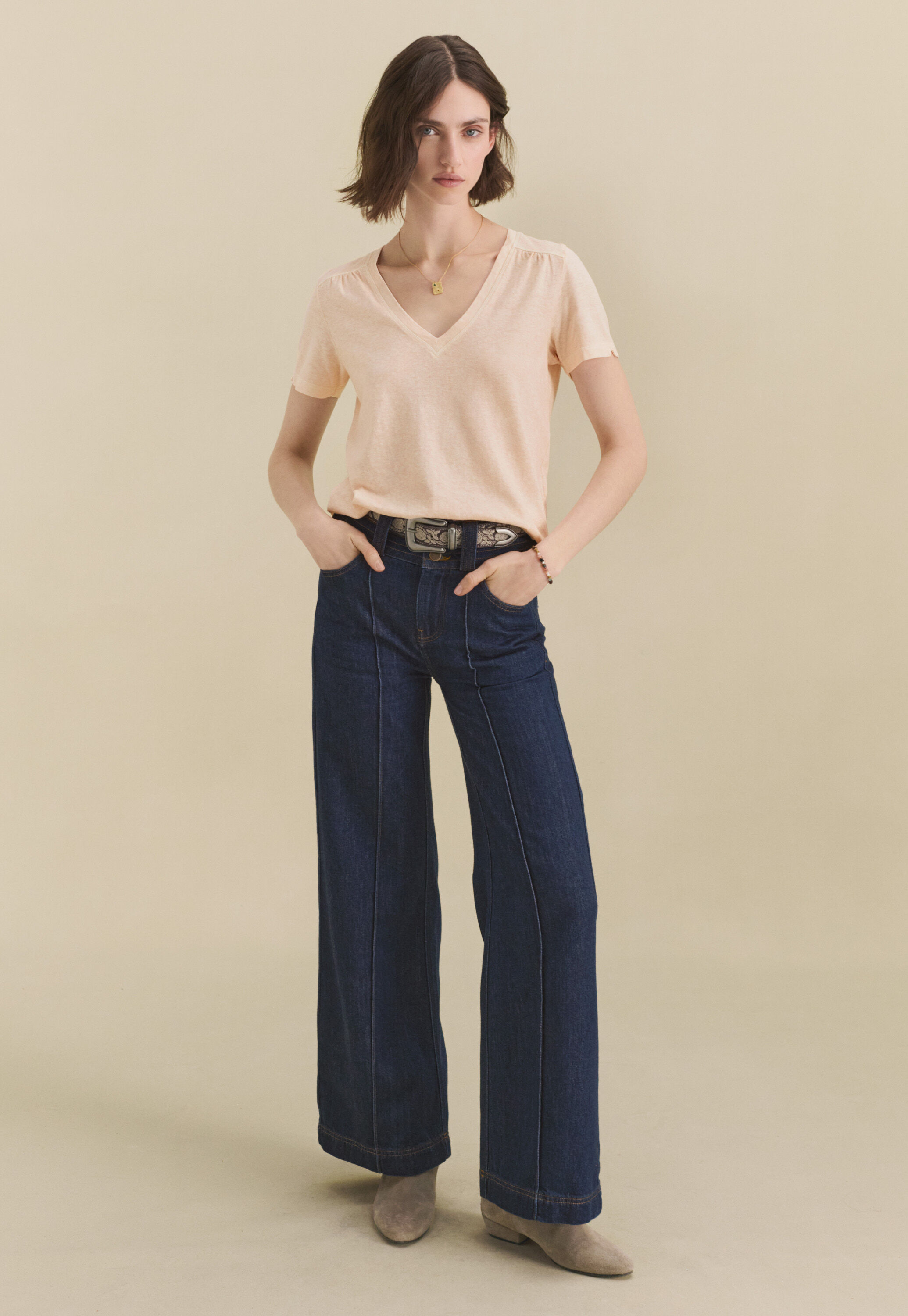 Pintuck blouse