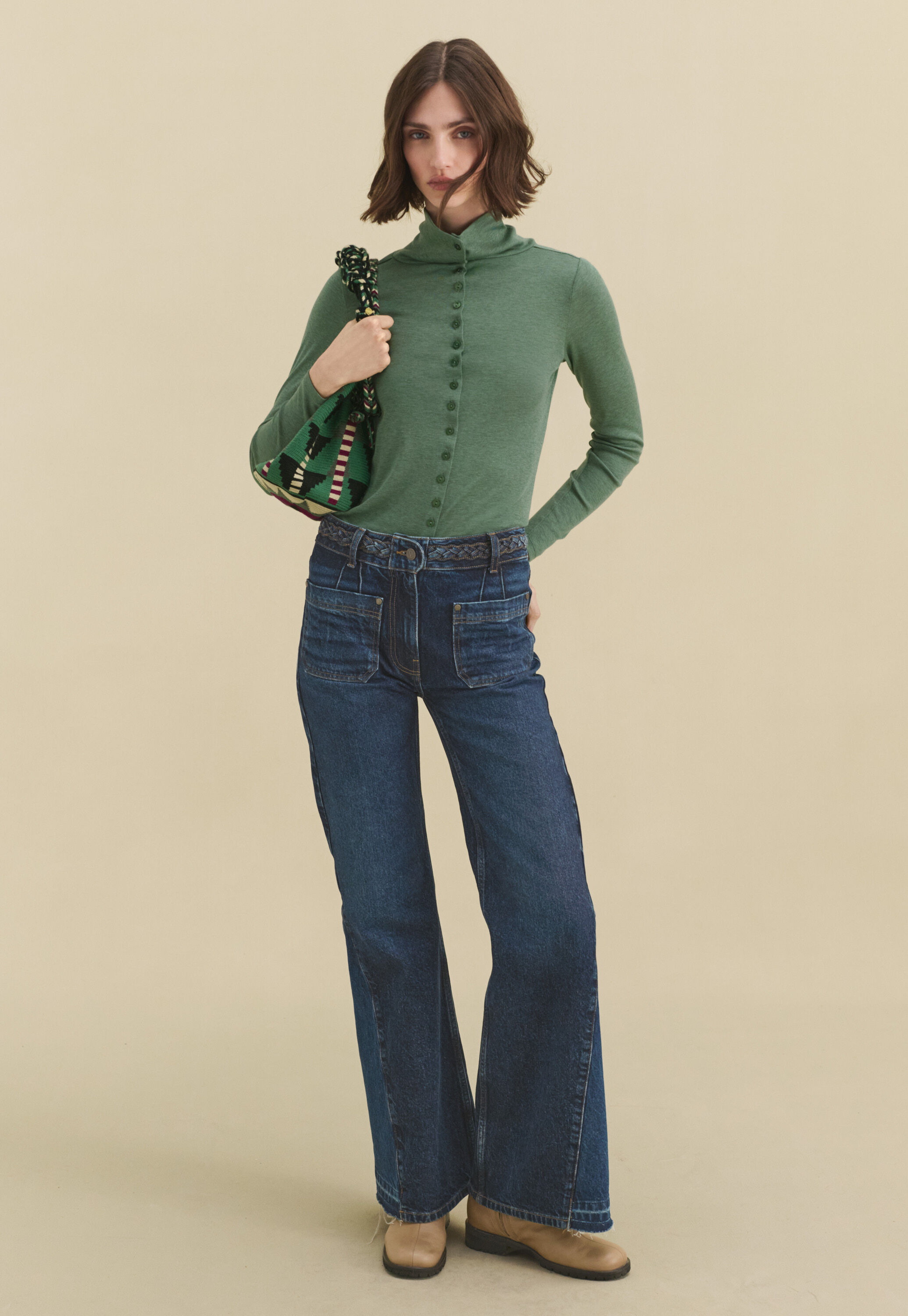 Pintuck blouse