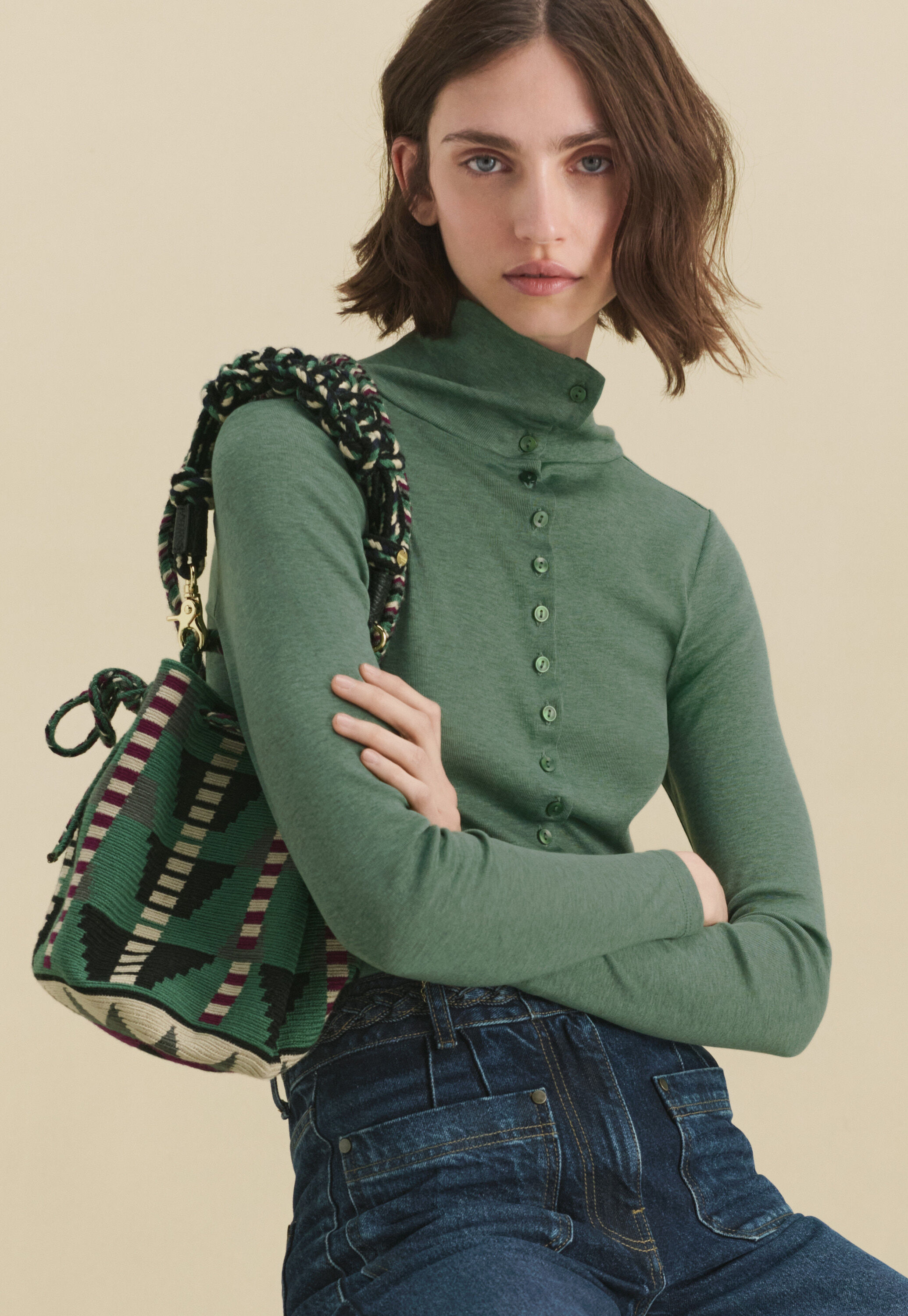 Cross-body bag, Jade, large