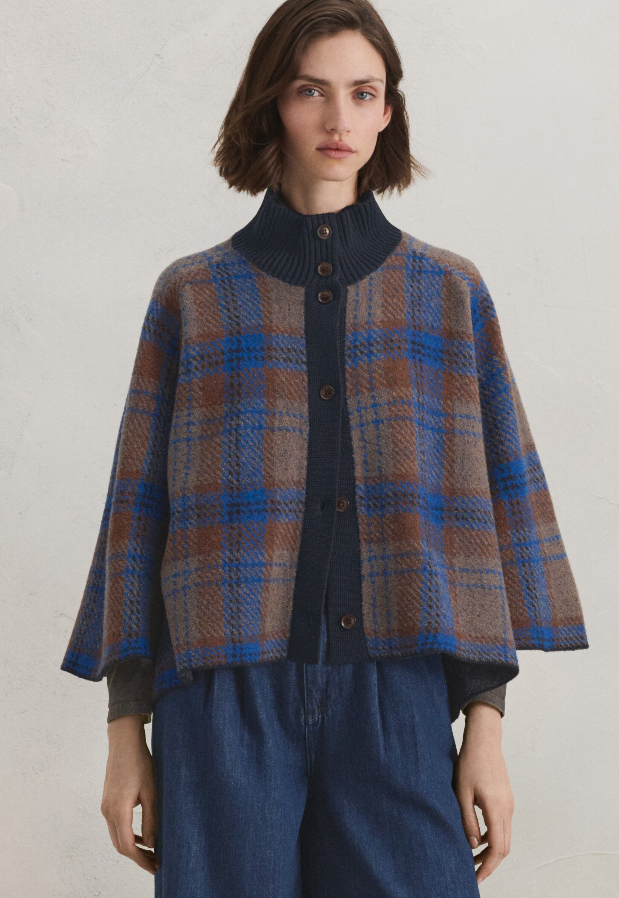 Knitted cape