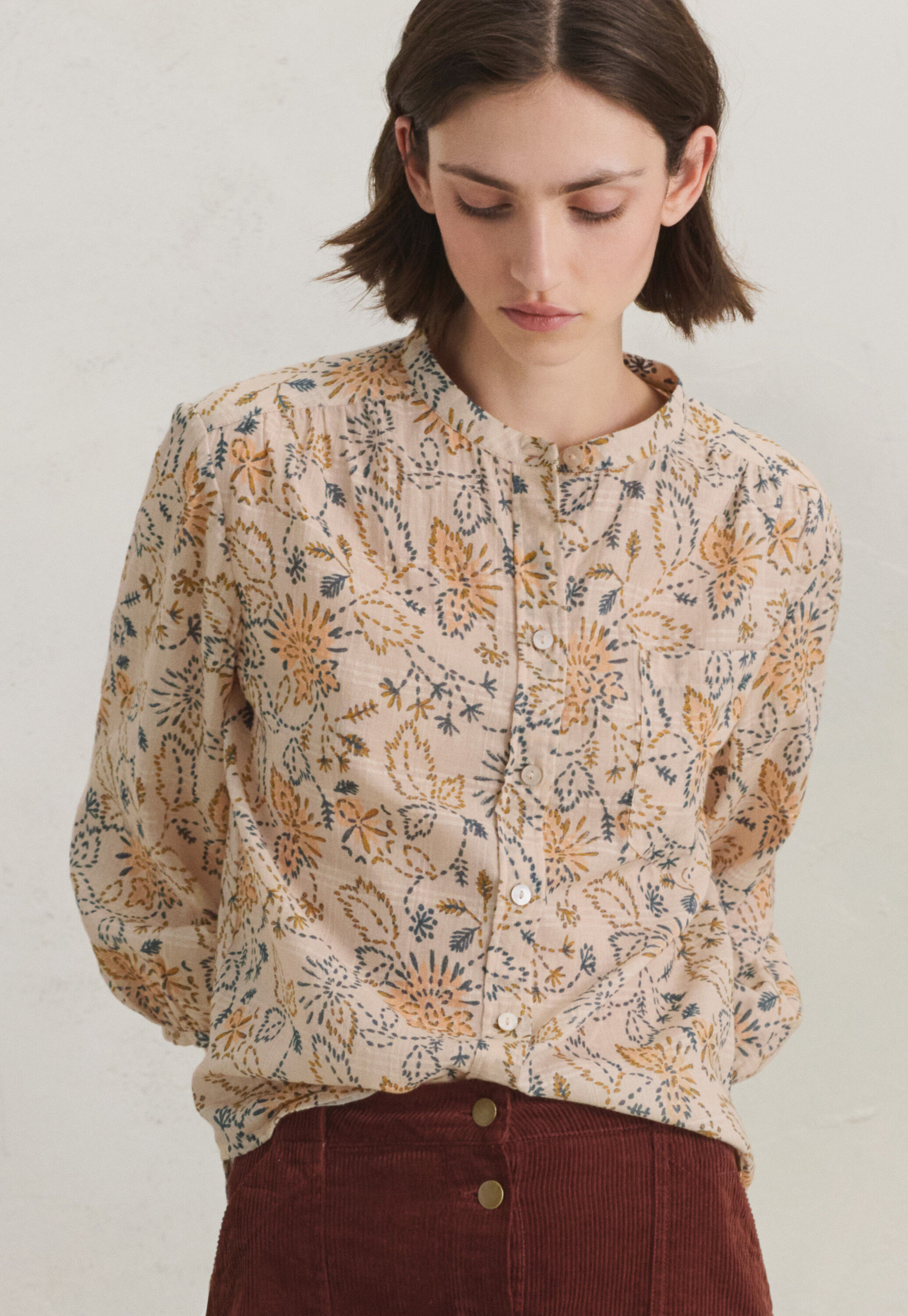 Pintuck blouse
