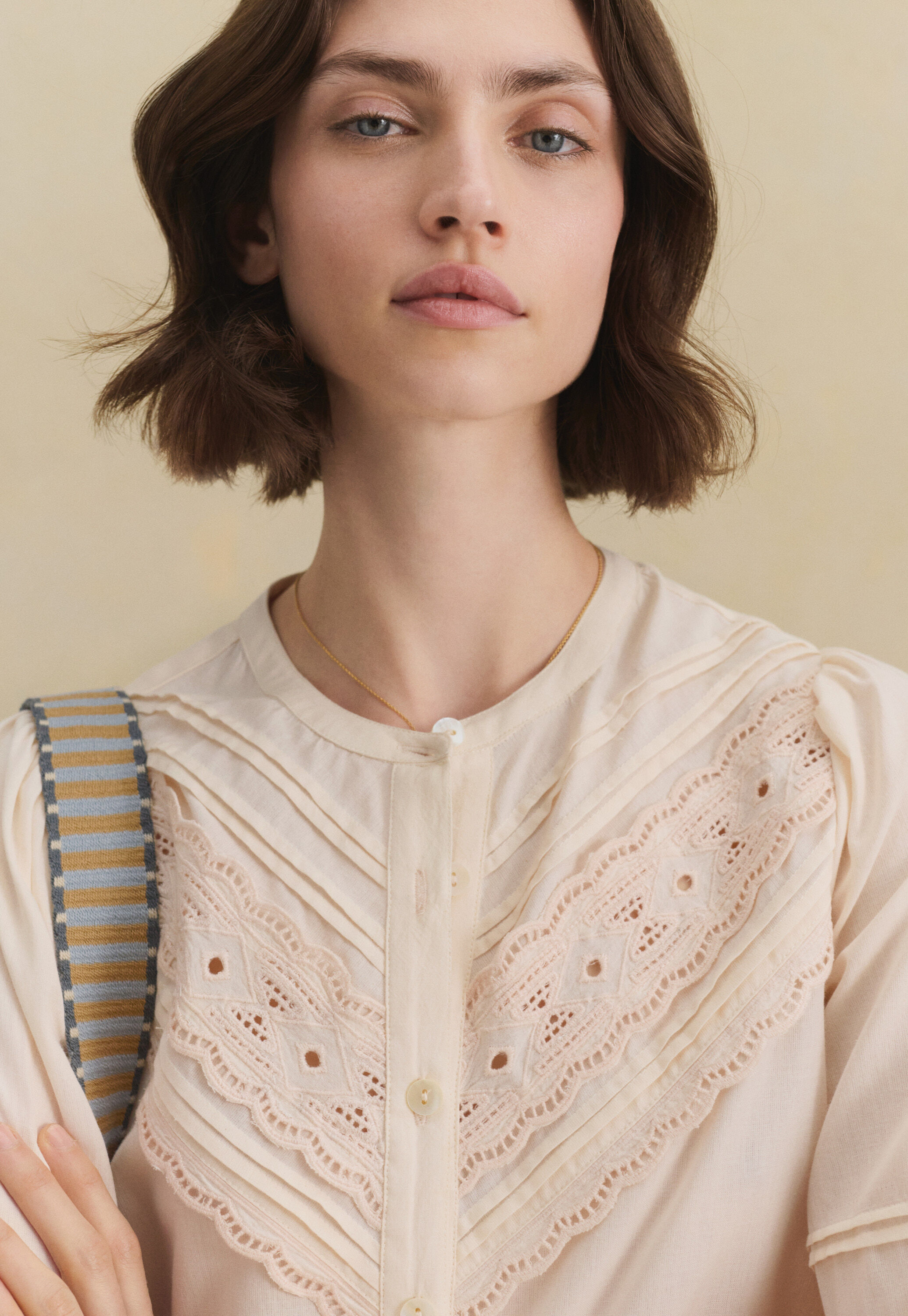 Pintuck blouse