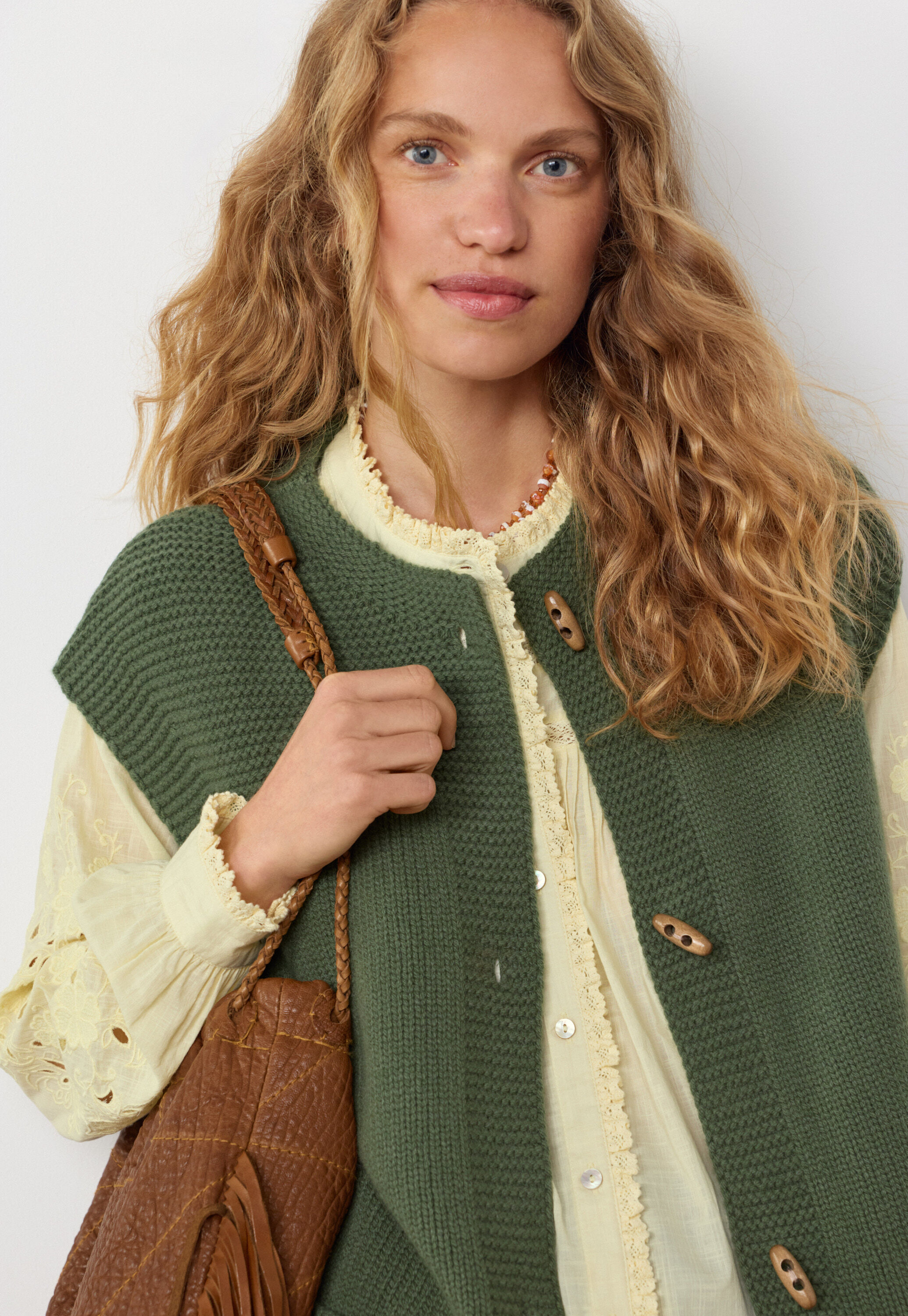 Knitted gilet