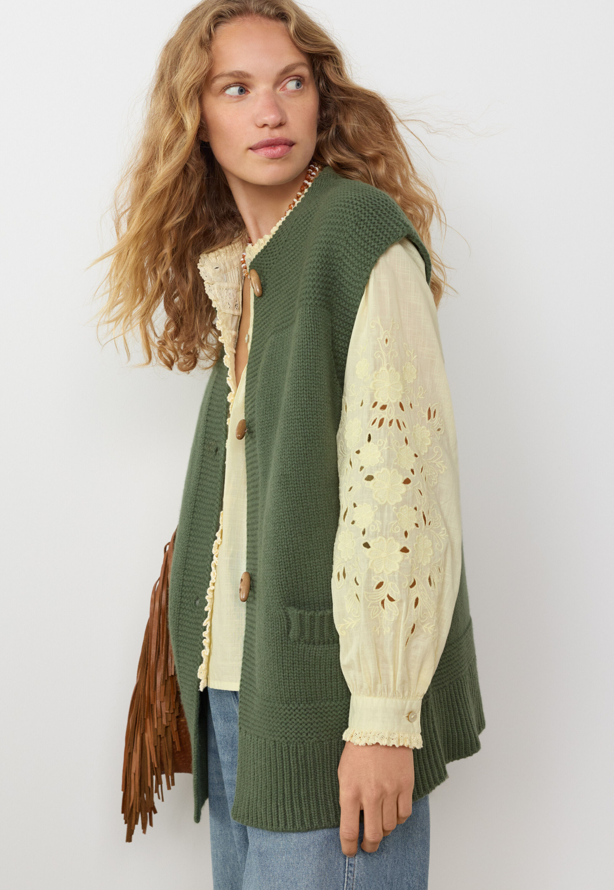 Knitted gilet