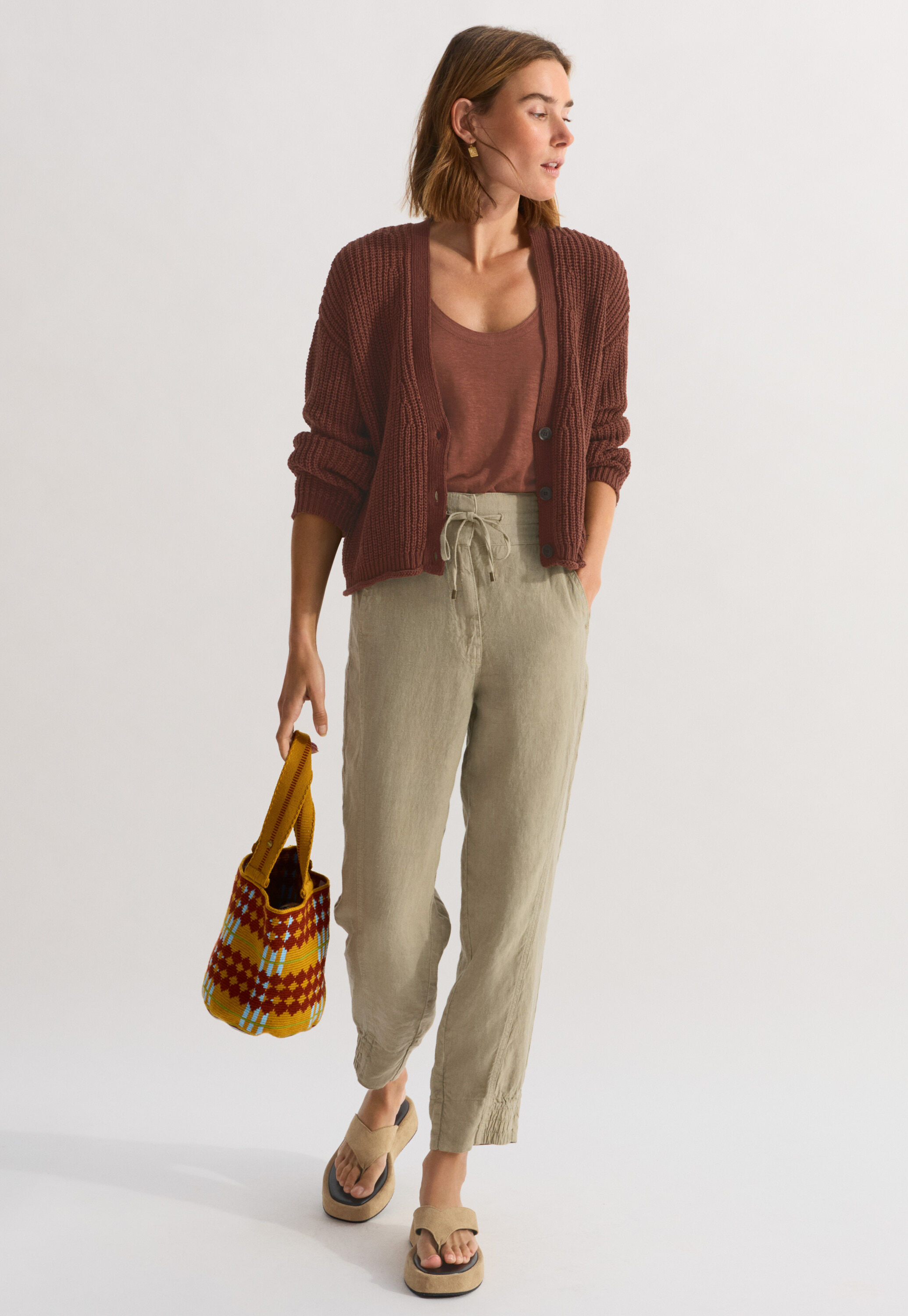 V-neck cardigan
