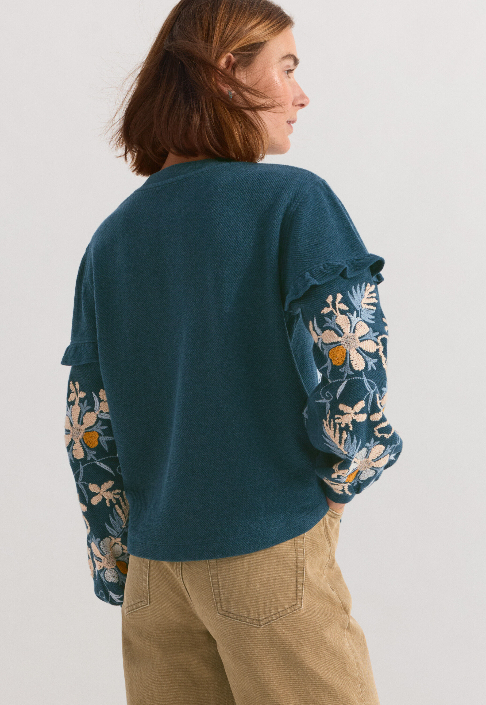 Embroidered sweatshirt