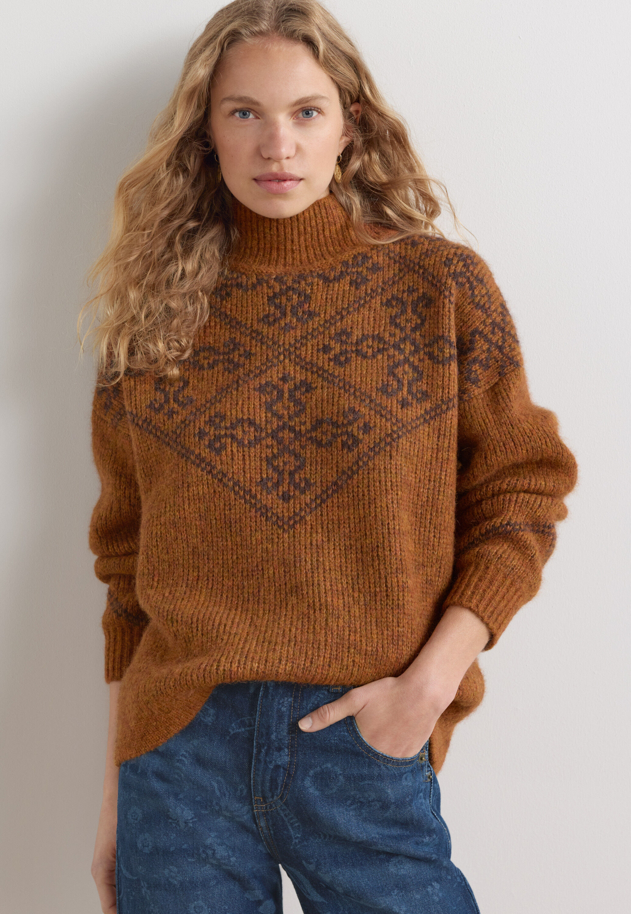 Jacquard sweater