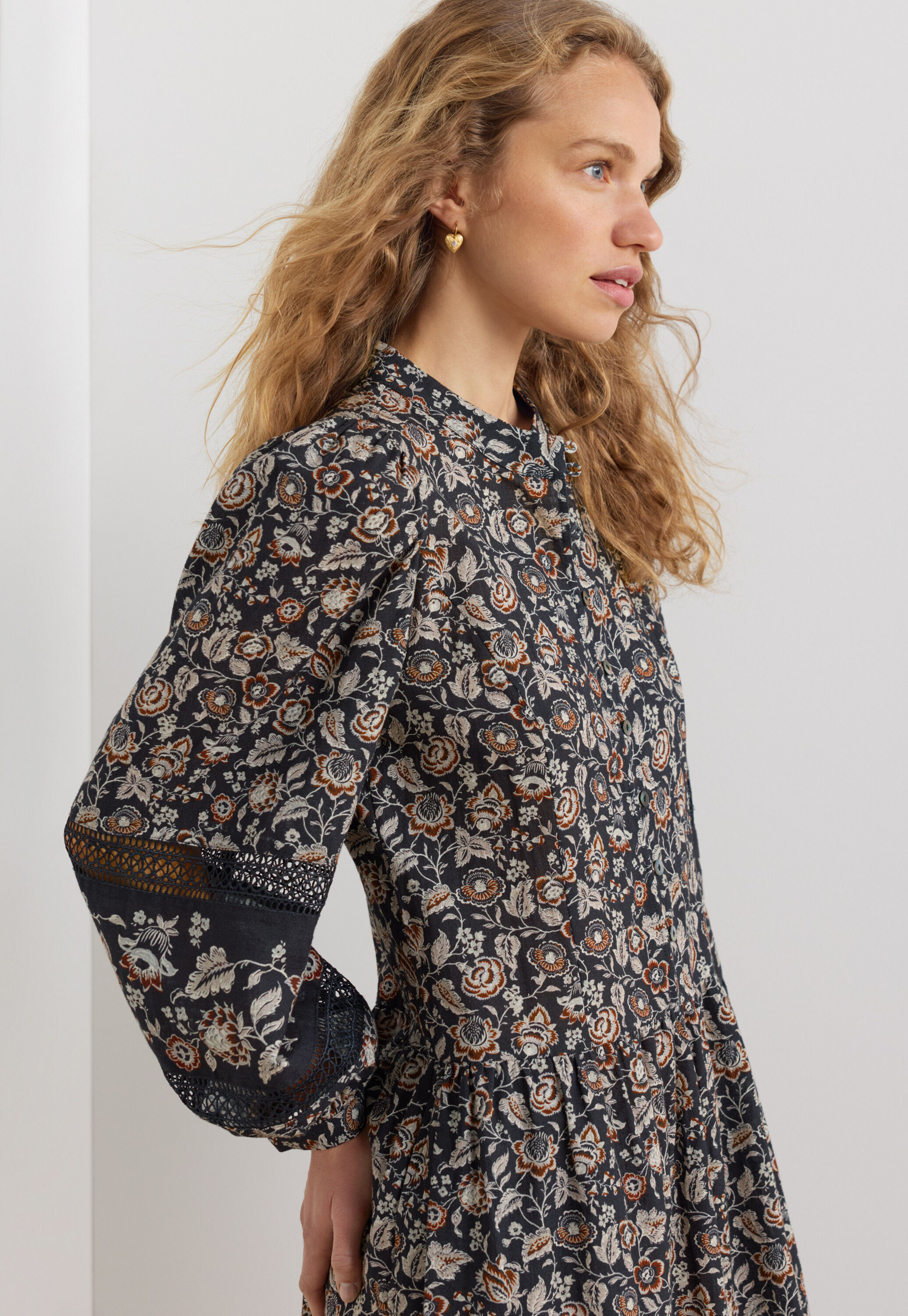 Printed maxi-skirt