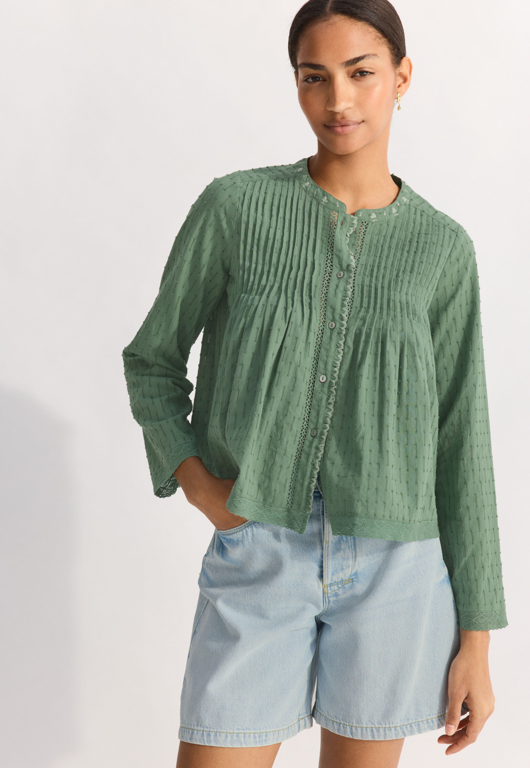 Smocked blouse