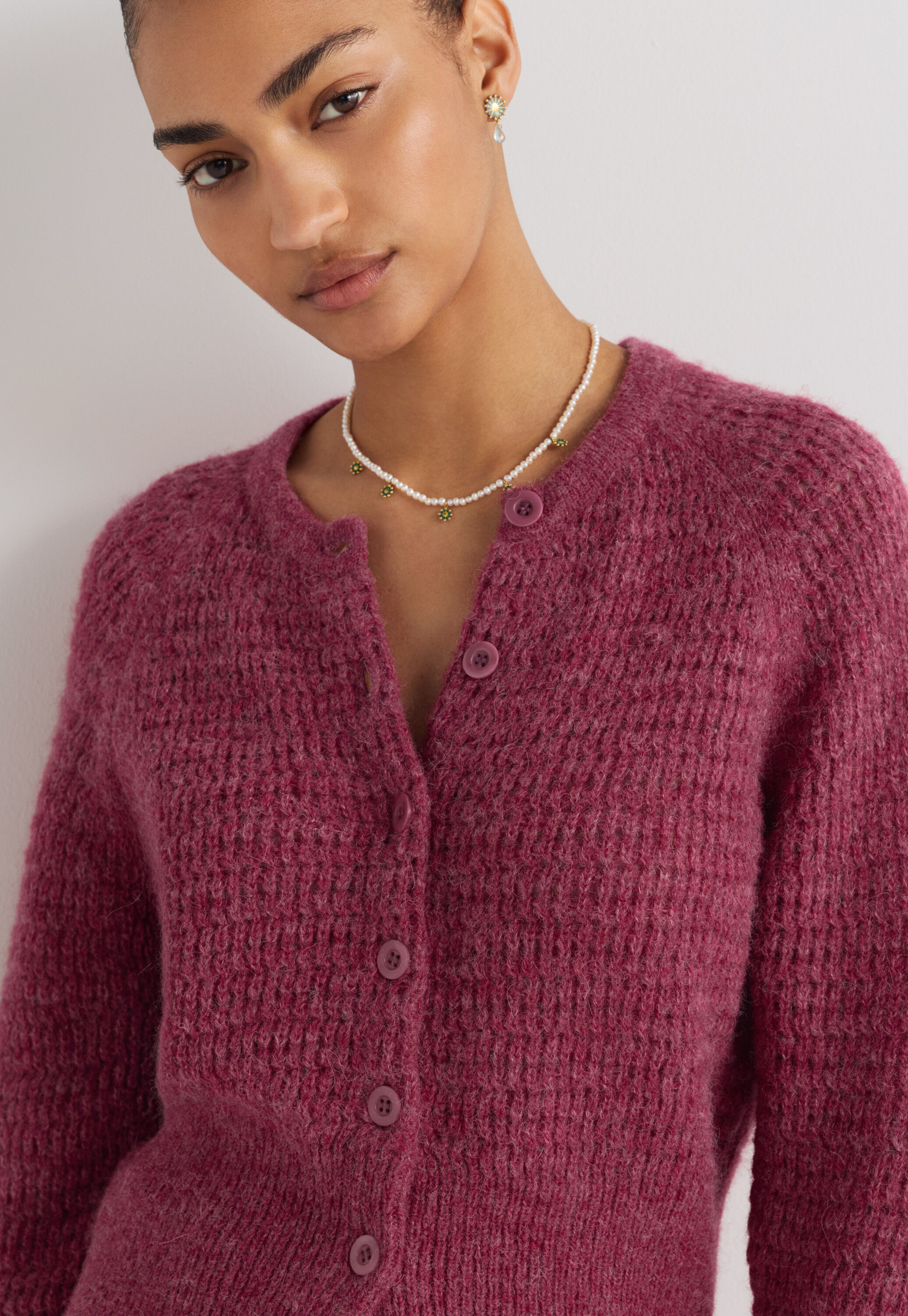 Button-through cardigan
