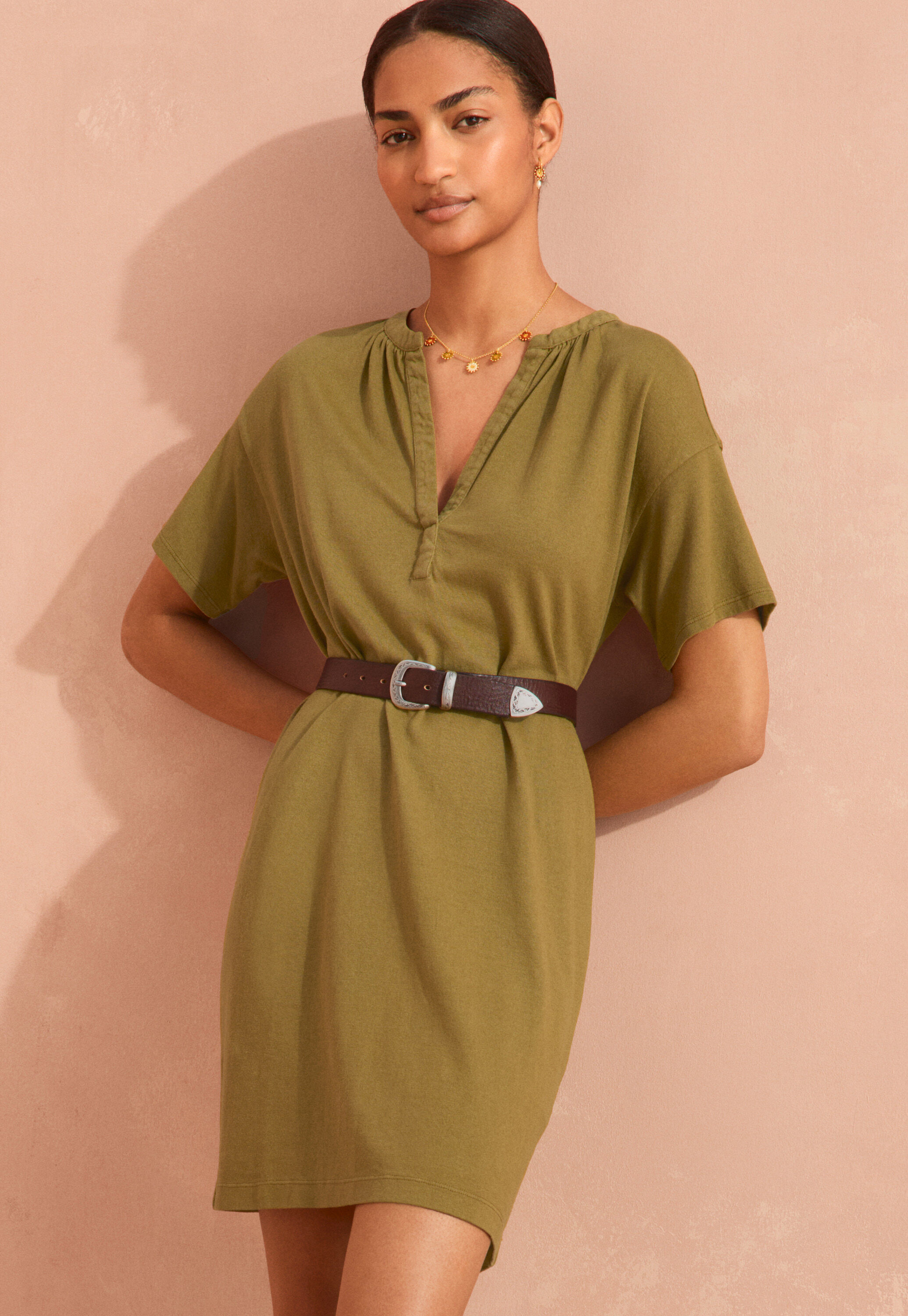 Short jersey dress