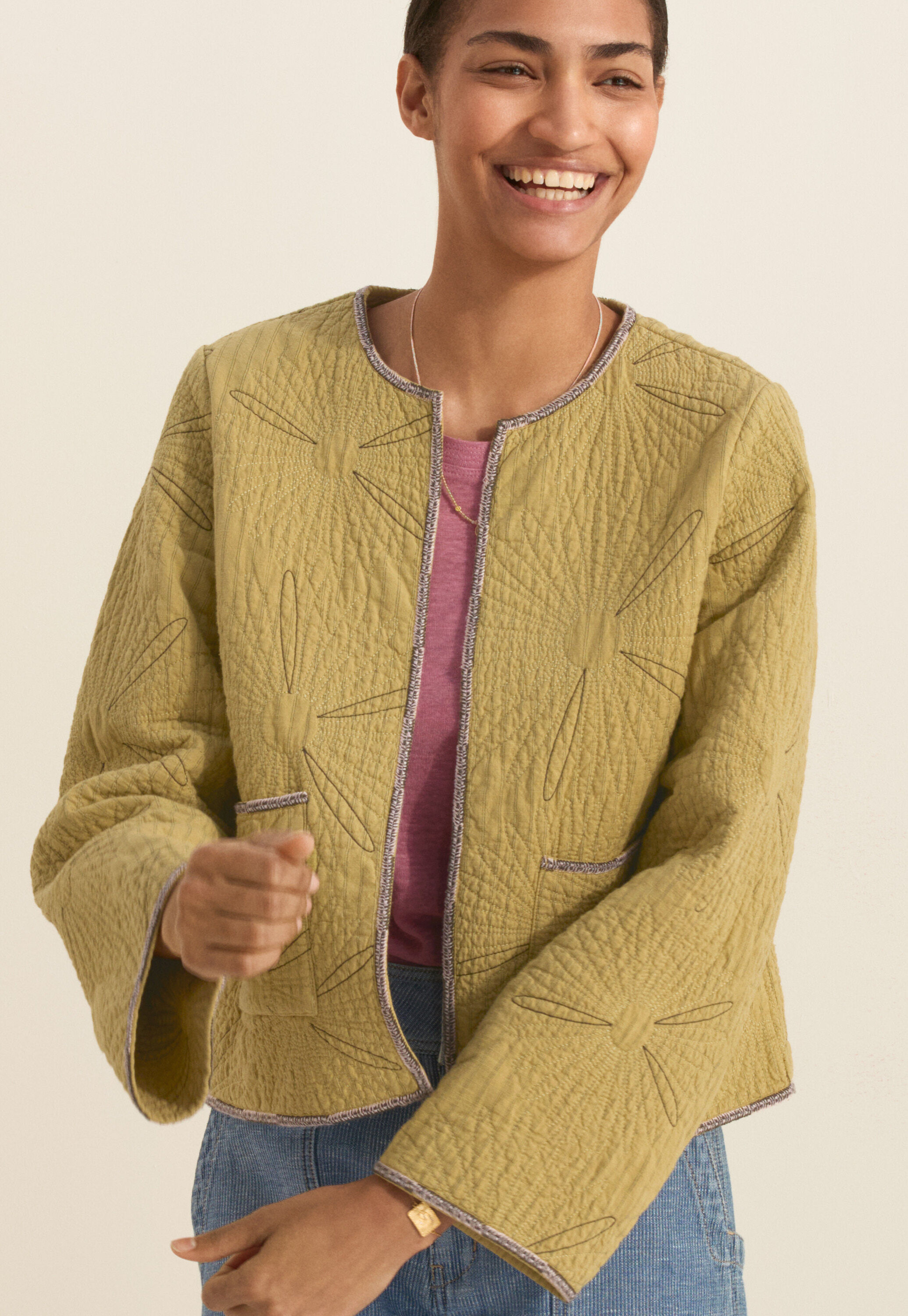 Daisy quilted jacket