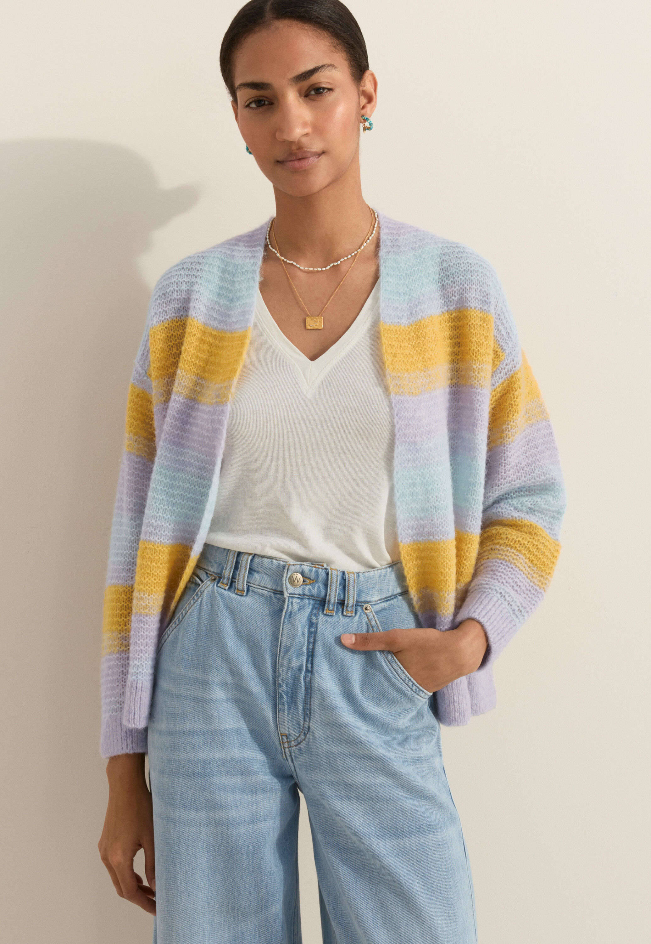 Striped cardigan
