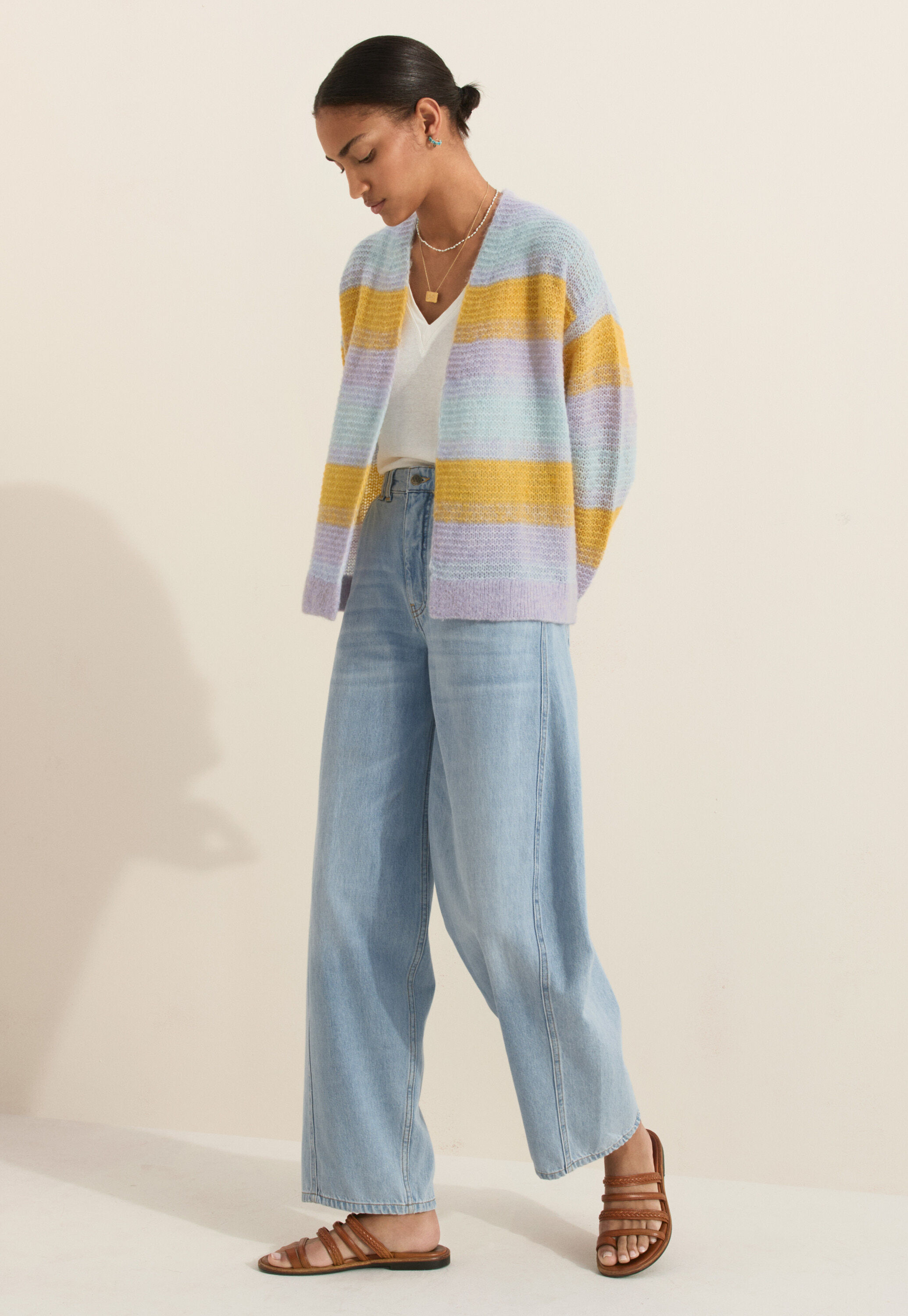Striped cardigan