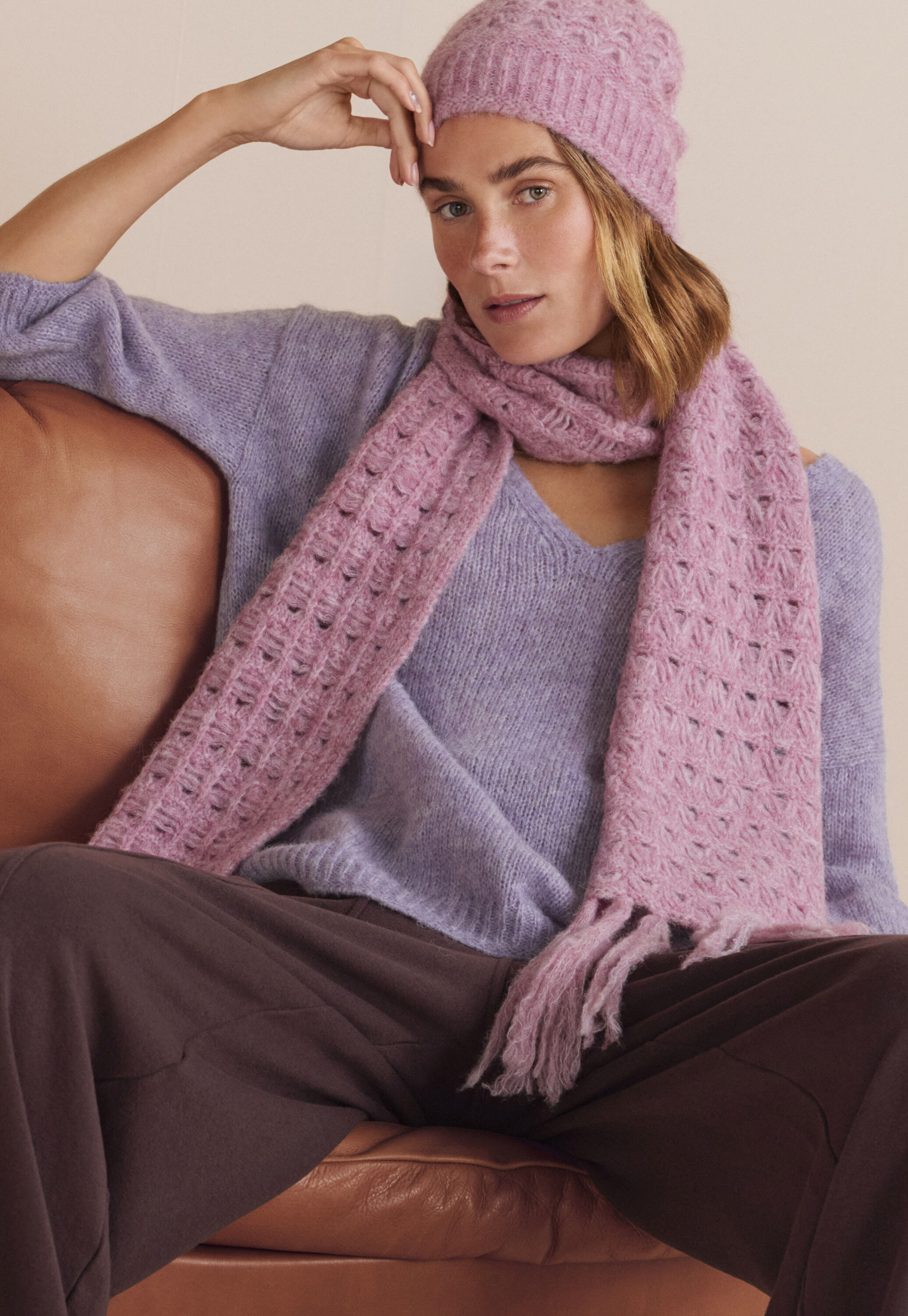 Crochet stitch scarf