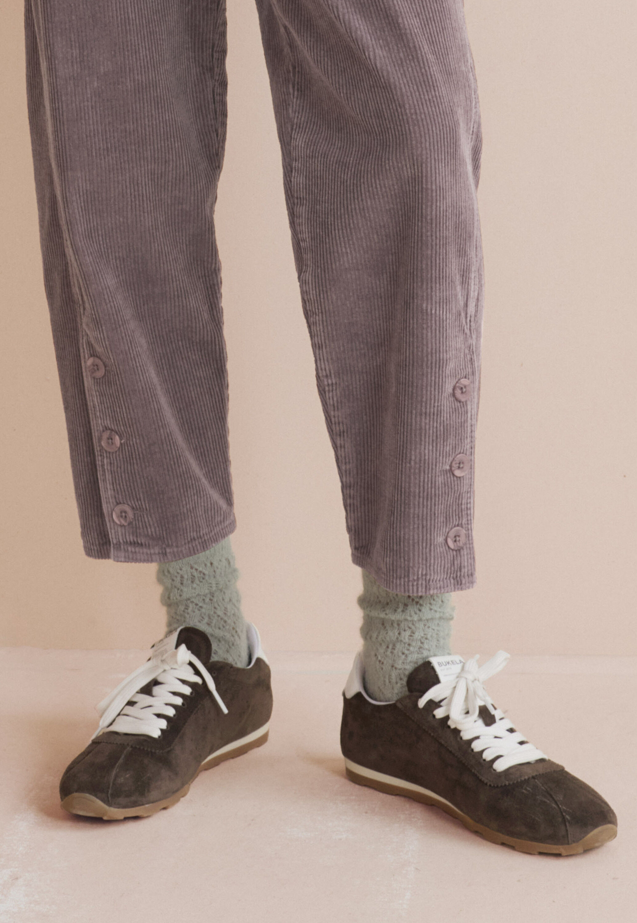 Lace-up trainers, Mole, large