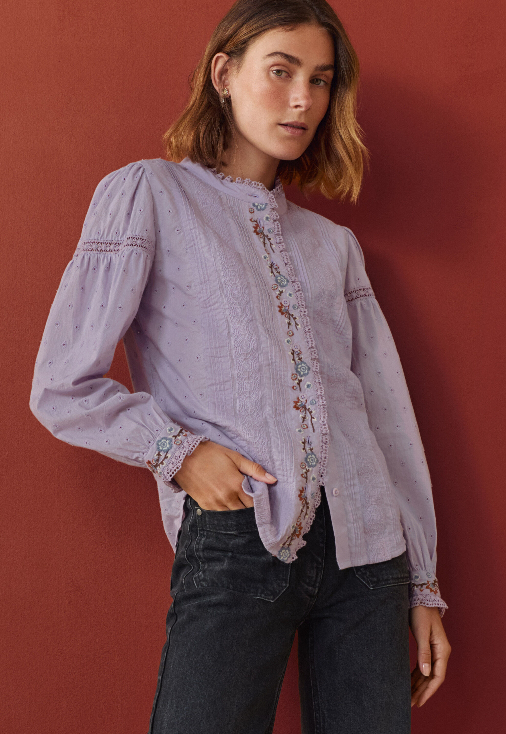 Waffle-stitch cardigan