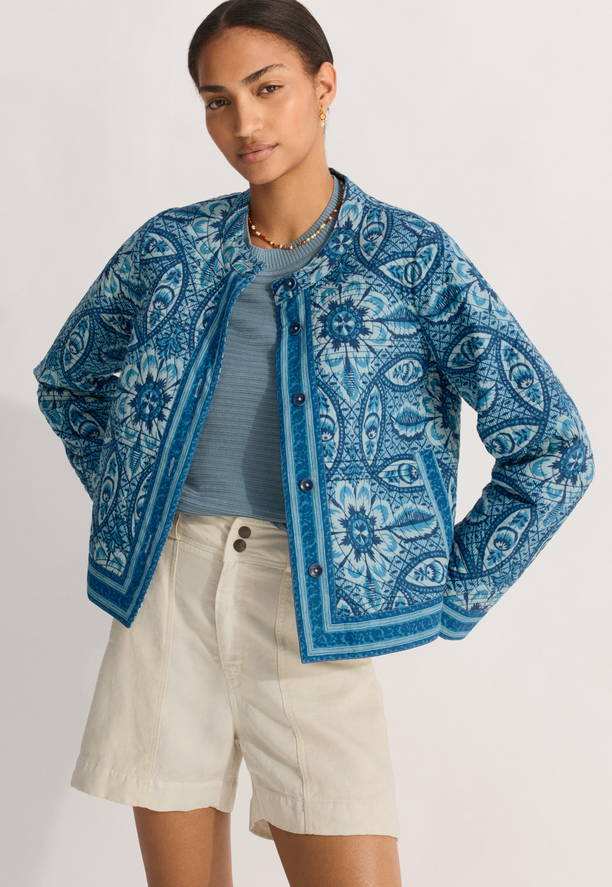 Quilted hoodie