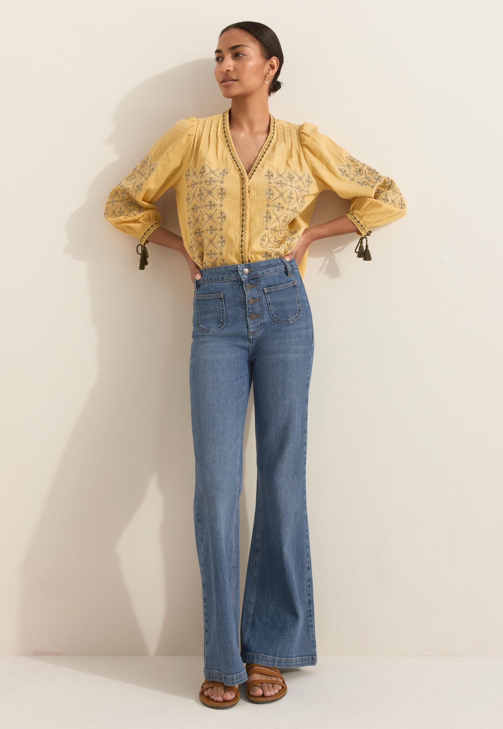 Flared jeans