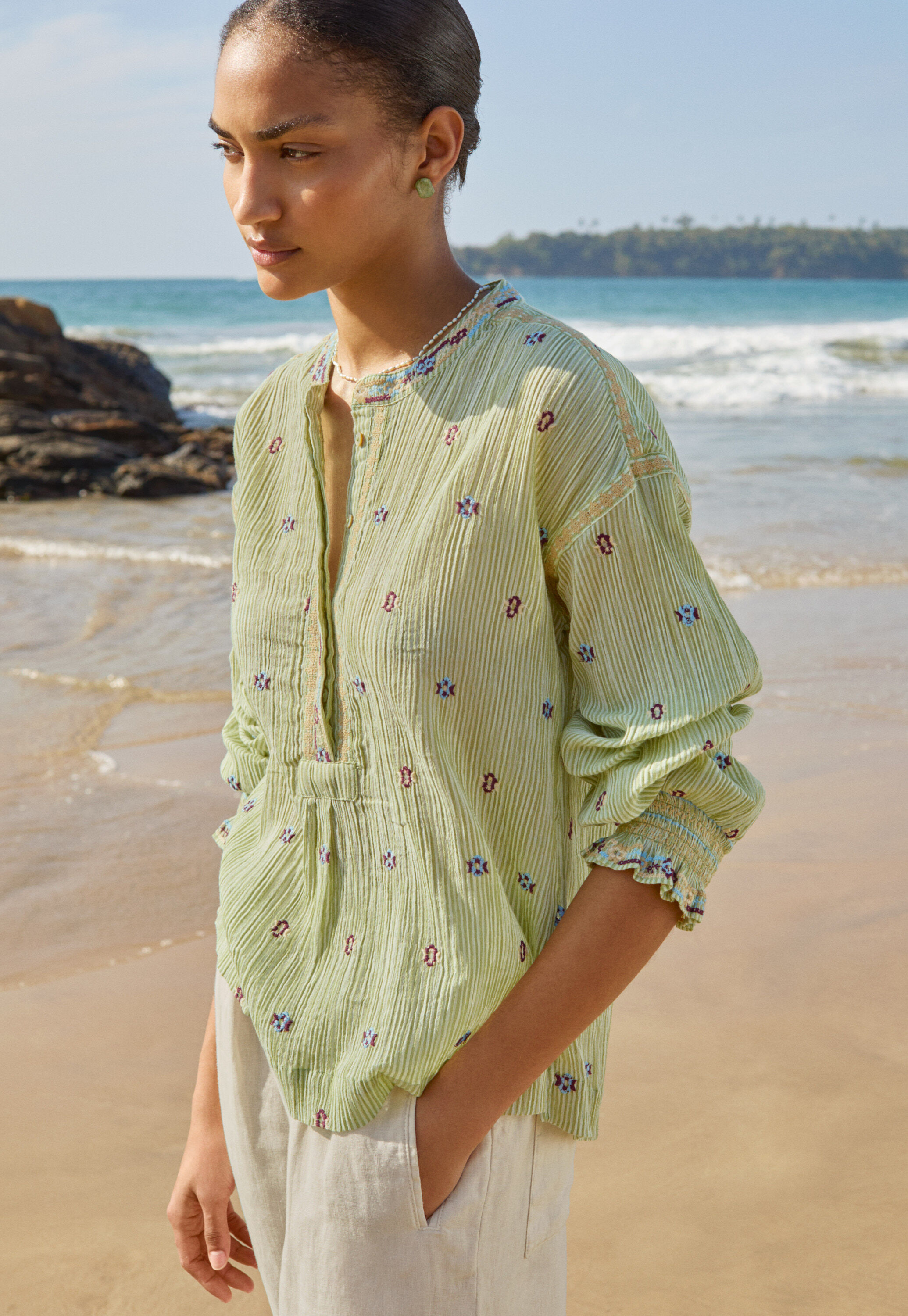 Embroidered blouse