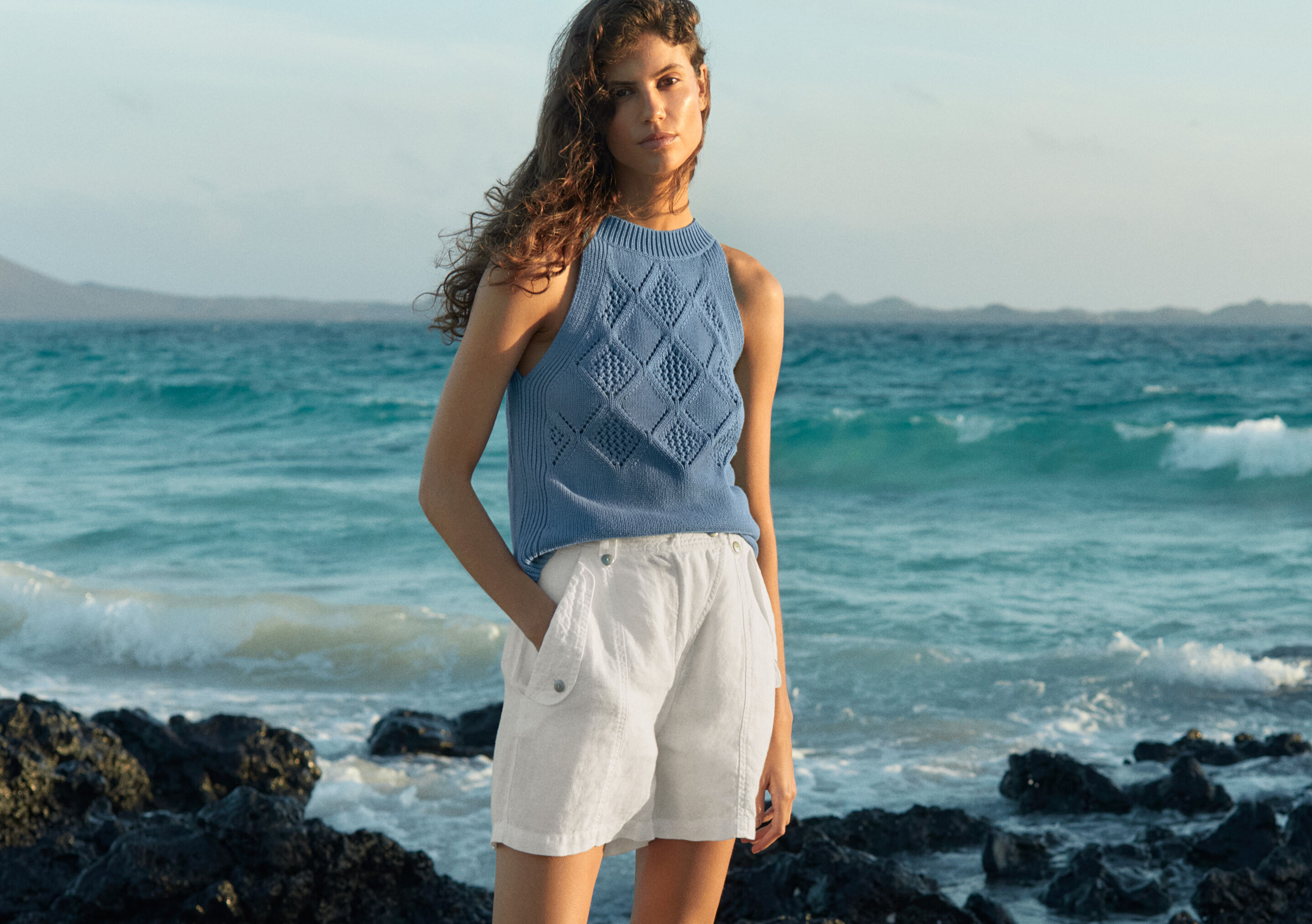 Knitted vest