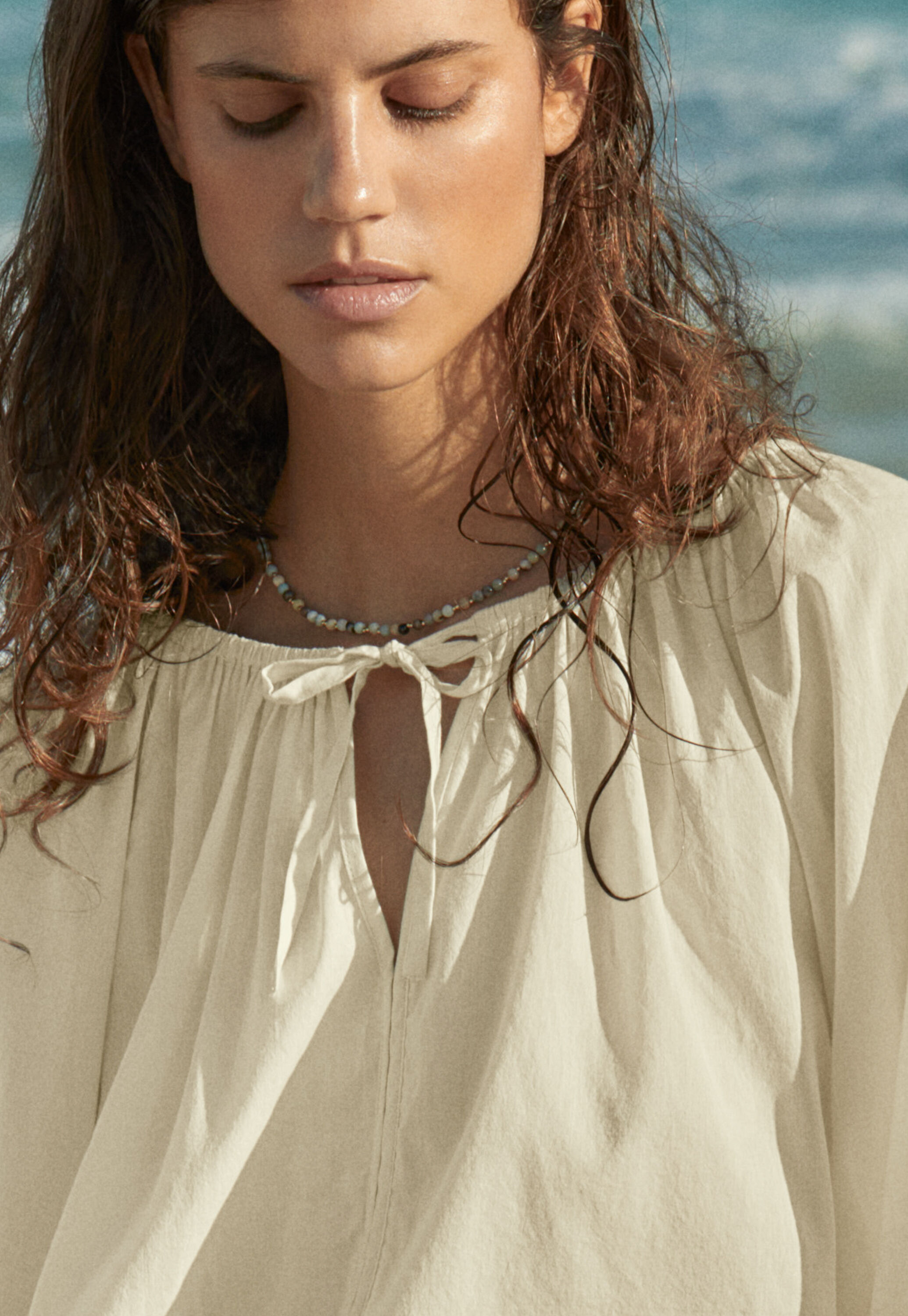 Gathered blouse