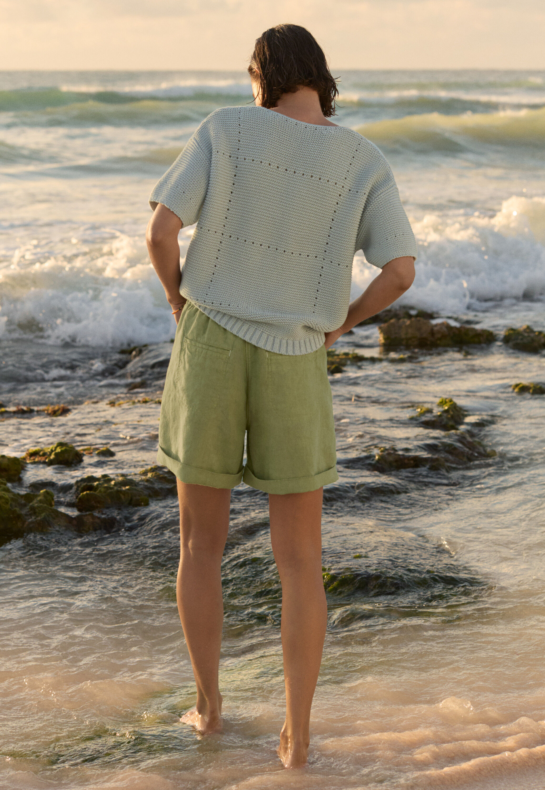 Patch-pocket shorts