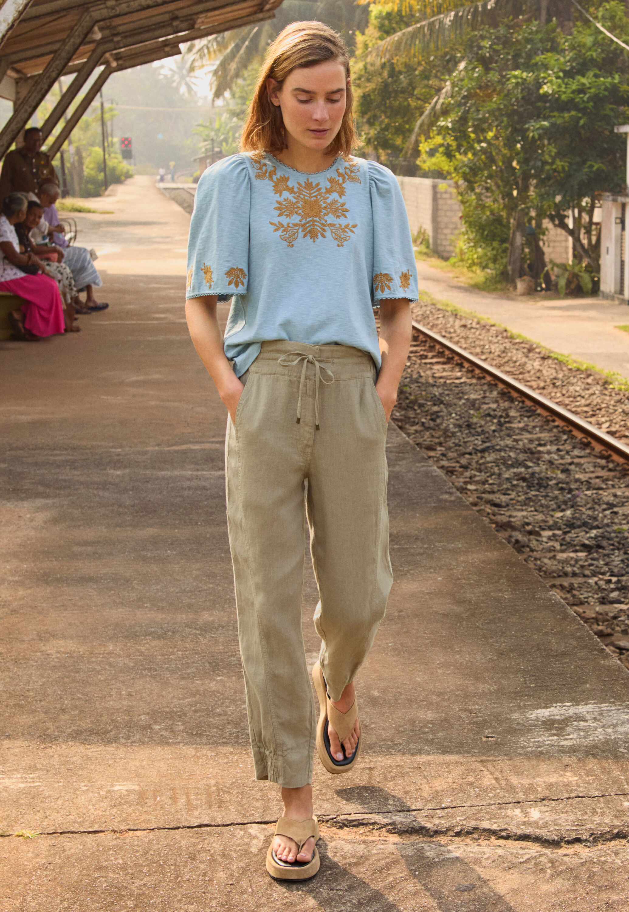Tapered trousers