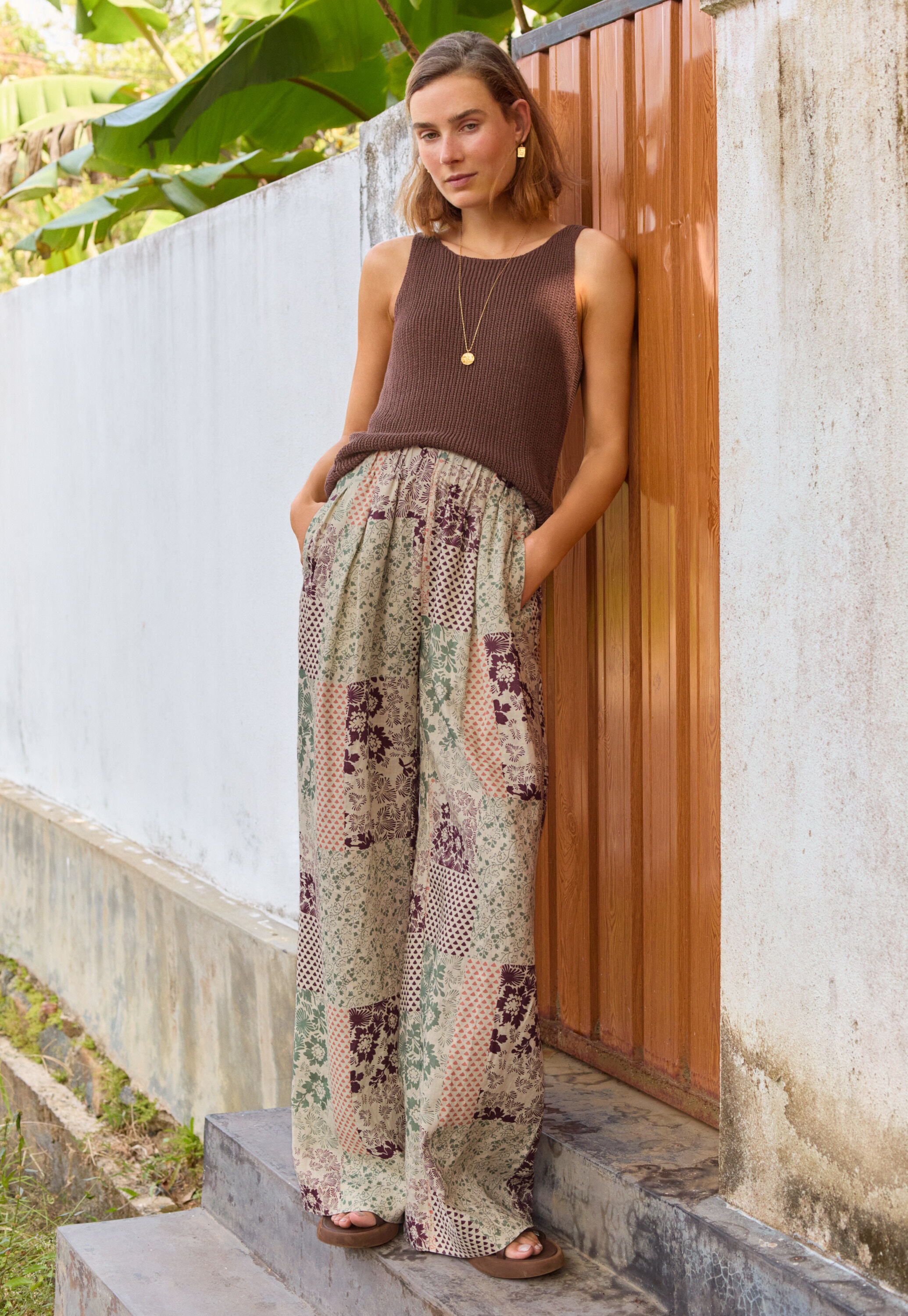 Printed maxi-skirt